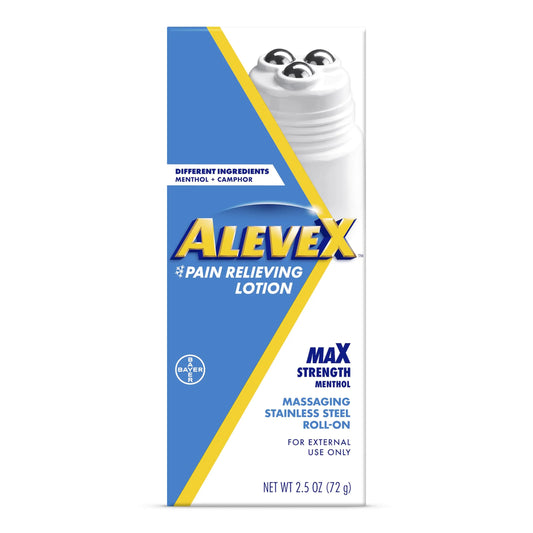 AleveX Topical Pain Relief Lotion with Rollerball Applicator - Long Lasting Arthritis and Muscle Pain Relief, 2.5 oz AleveAU supplements