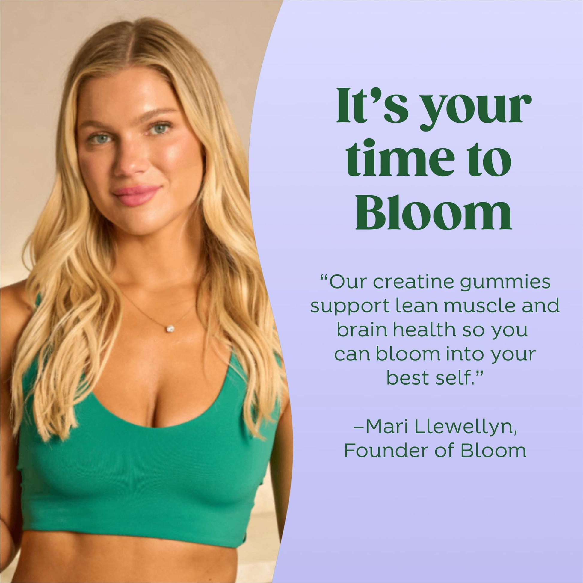 Bloom Creatine Monohydrate Gummies, 5g Per Serving, Sugar Free Creatine Gummy for Workout, Strength, Cognitive Health & Lean Muscle Support, Gluten Free & Non GMO, Berry Boost, 36 Gummies, 12 SVG Bloom Nutrition Au supplements