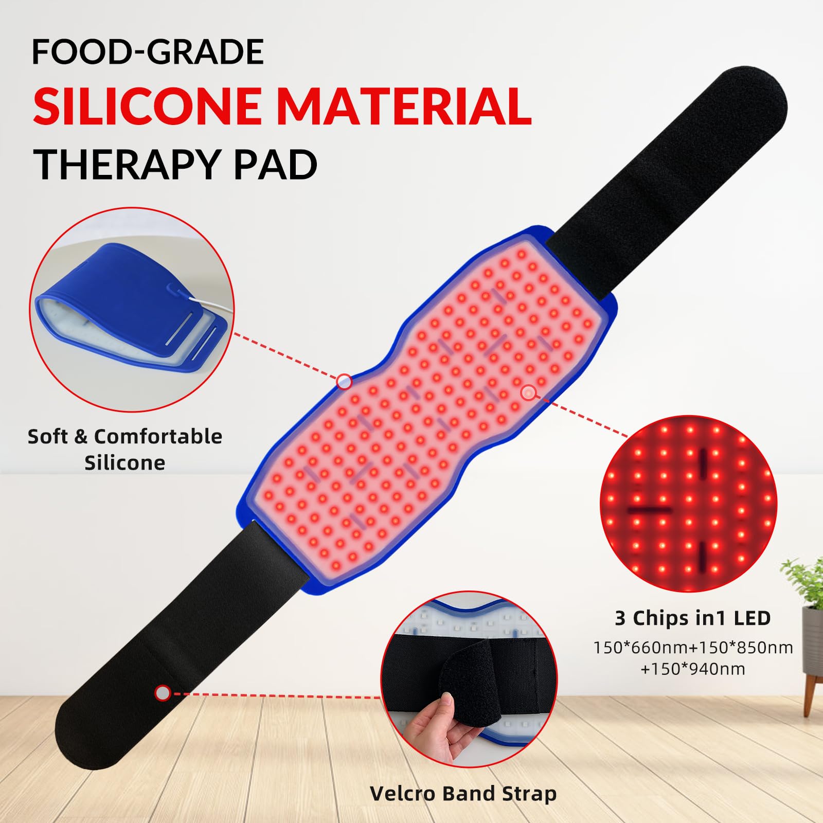 Yoveck Red Light Therapy Belt, Silicone Red Light Therapy Pad Near Infrared Light Therapy Yoveck Au supplements