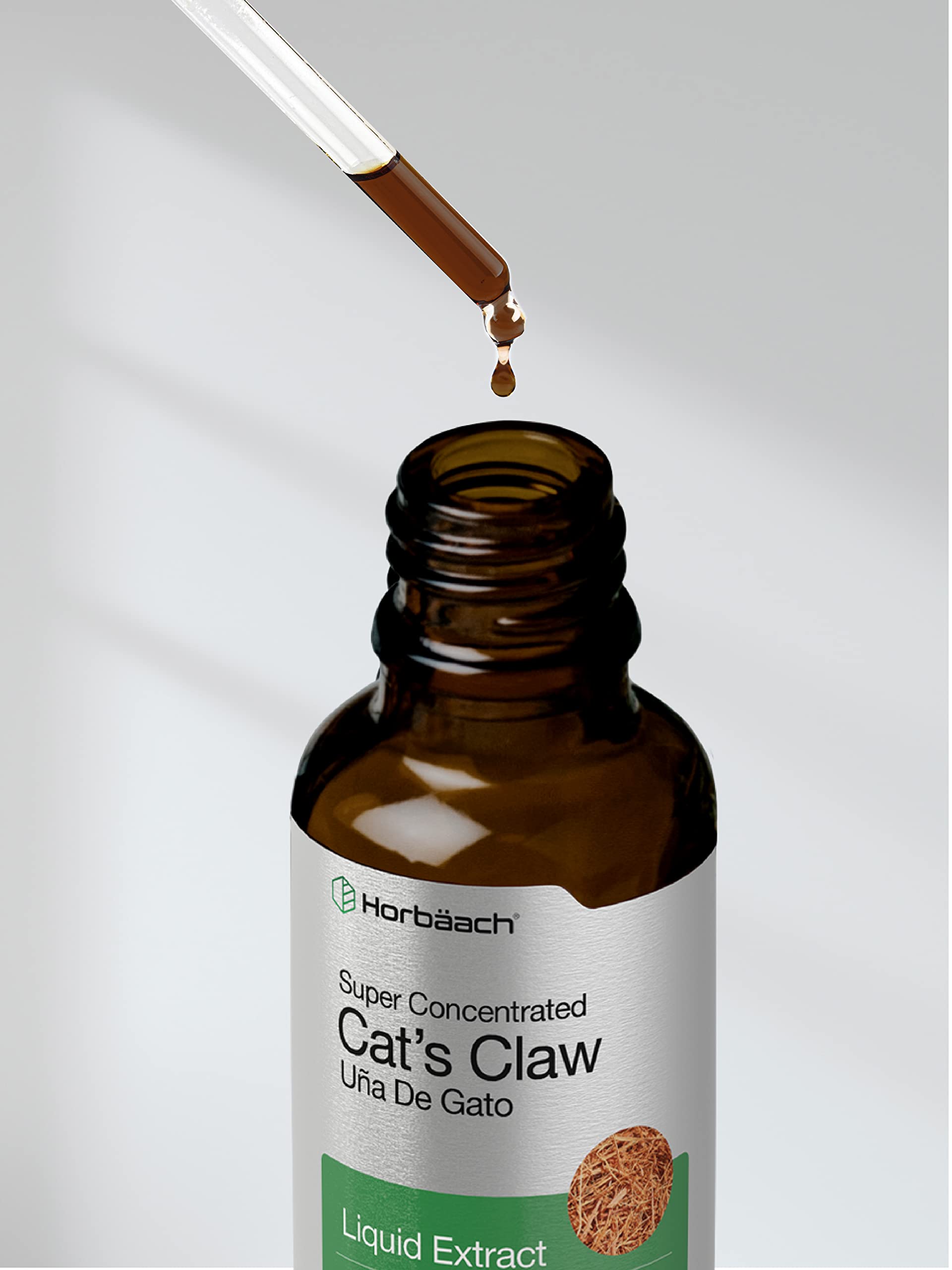 Cats Claw Herb Extract Tincture | 2 Fl Oz | Alcohol Free | Vegetarian, Non-GMO, Gluten Horbäach Au supplements