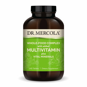 Dr. Mercola Whole-Food Complex with Added Multivitamin Plus Vital Minerals - Supports Nutrition & Immune Support - Bioavailable - GMO Free - 240 Tablets (30 Servings) Dr. Mercola Au supplements