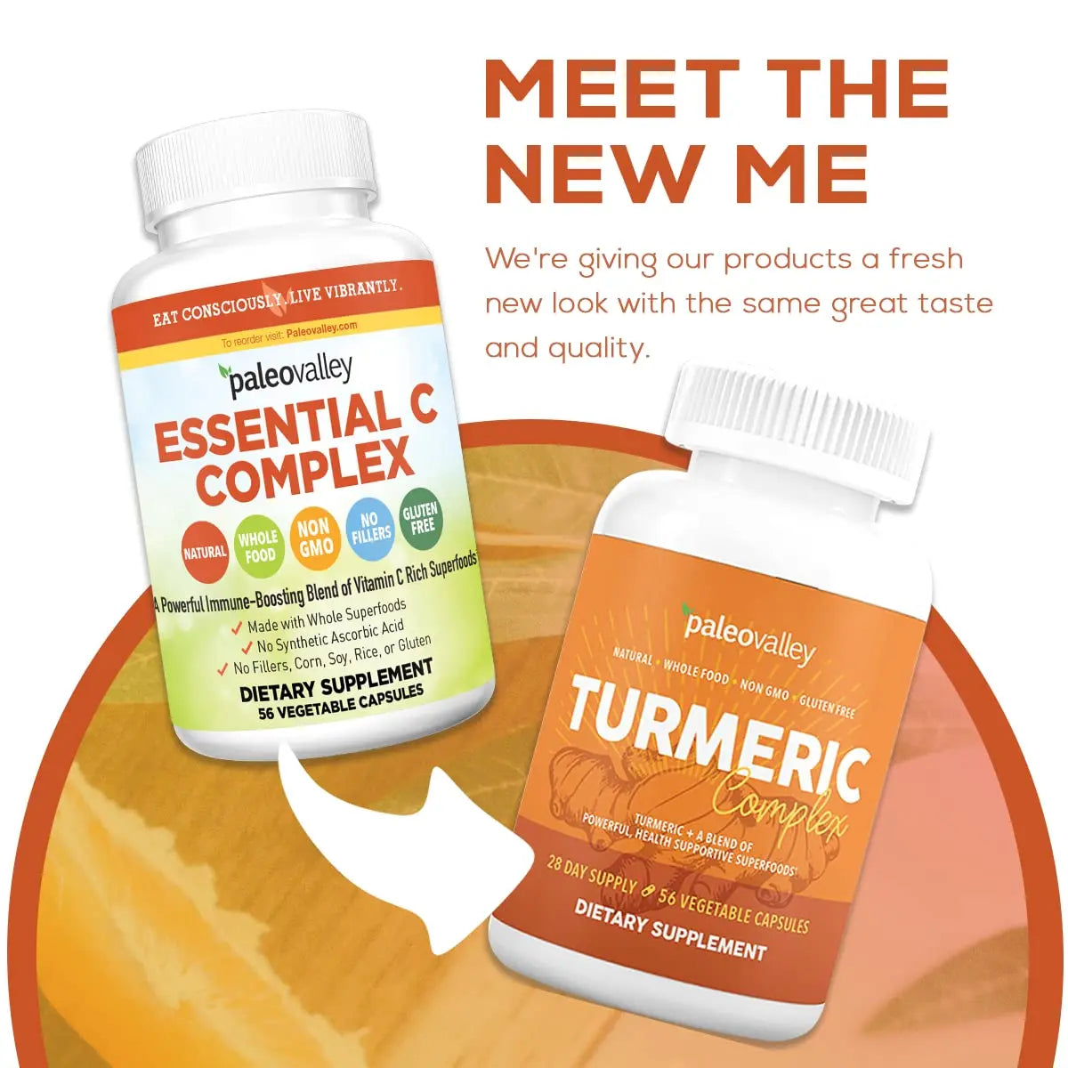 Paleovalley - Organic Turmeric Complex - Full Spectrum Organic Turmeric with Health-Supportive Superfoods - 56 Vegetarian Capsules - Support Joints, Immunity, Brain and Heart Health Paleovalley Au supplements