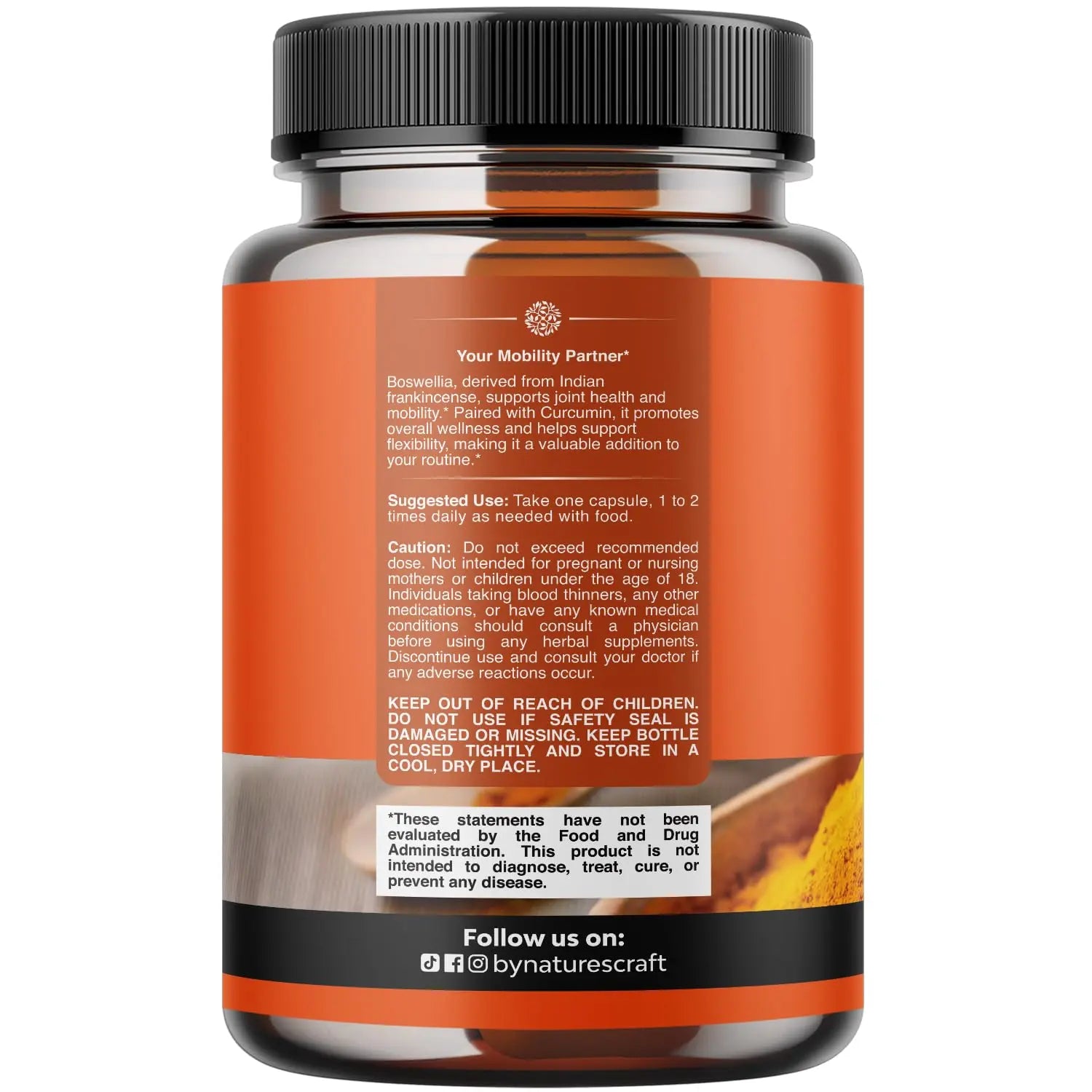 Boswellia Extract Capsules with Turmeric - Advanced Immune Health Support Supplement - Turmeric & Boswellia Serrata Capsules 500mg per Serving for Body Detox & Healthy Joints - 90 Count Natures Craft Au supplements