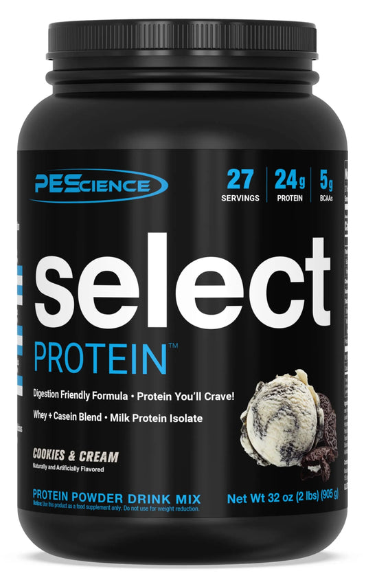 PEScience Select Protein, Cookies and Cream, 27 Serving, Premium Whey and Casein PEScienceAU supplements