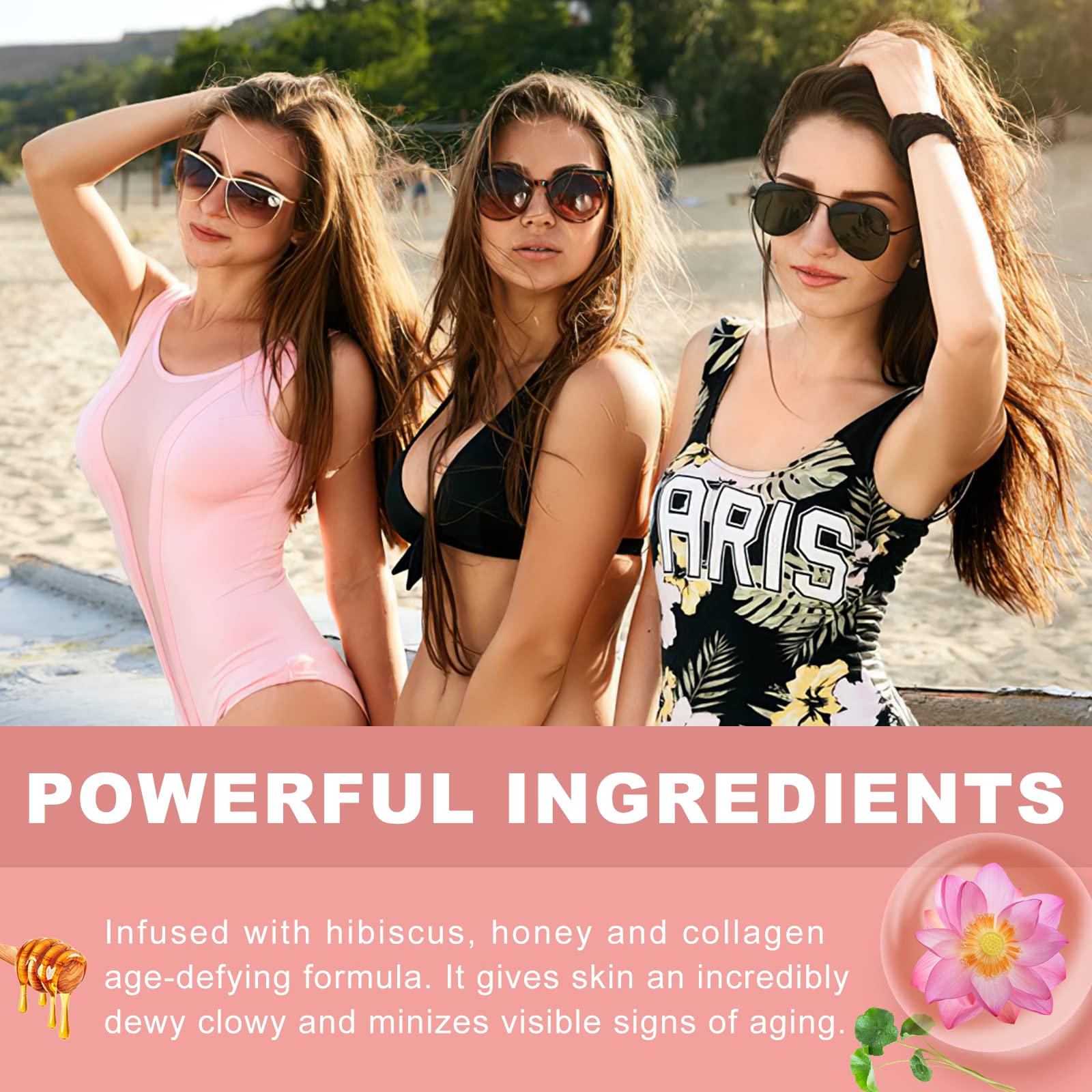 Hibiscus and Honey Firming Cream, Skin Tightening Lotion, Reduces the Look of Neck Lines CITYGOO Au supplements