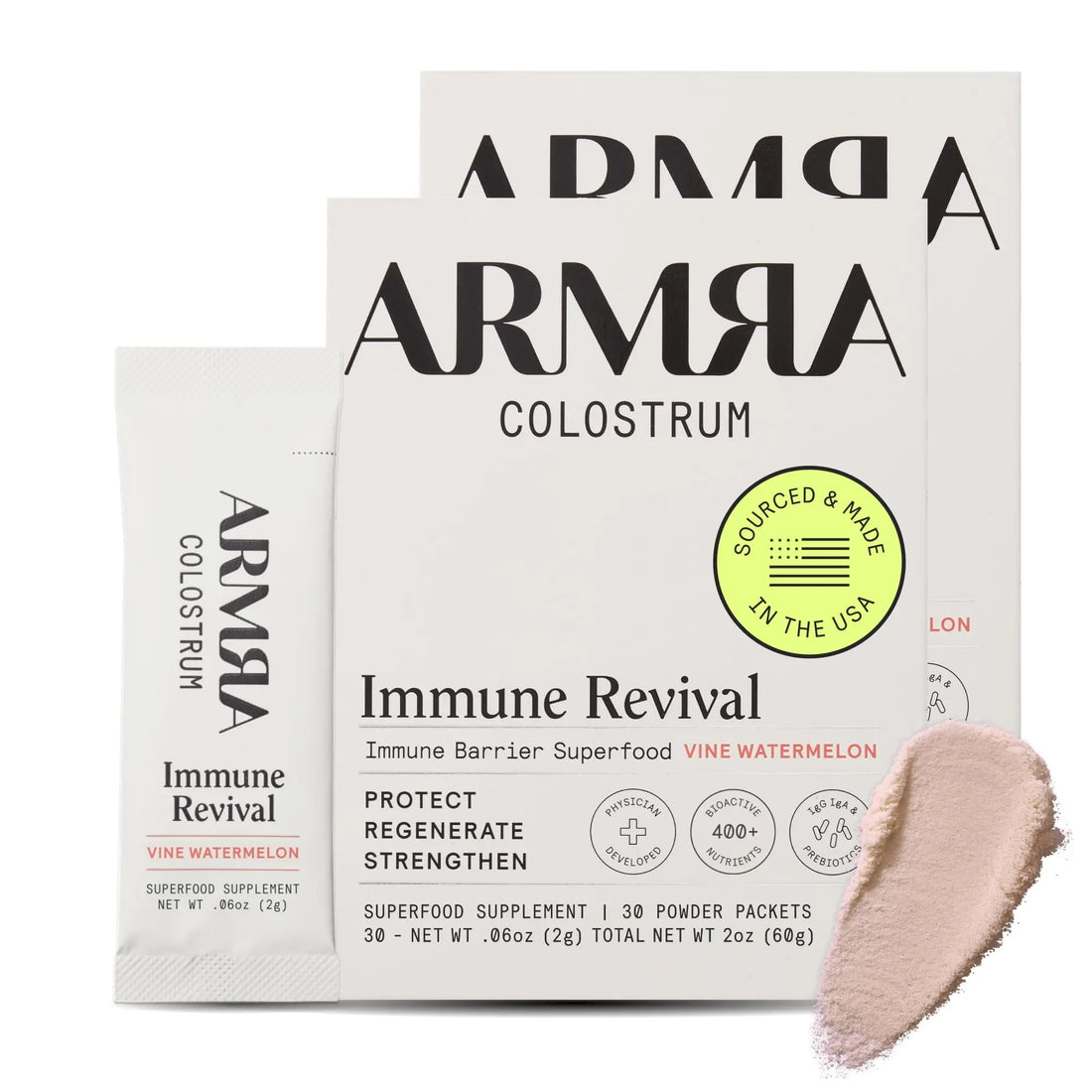 ARMRA Colostrum Powder | Vine Watermelon | Gut Health & Bloating | Skin & Hair | Immunity | Keto, Gluten & Fat-Free | 60 Servings ARMRA Au supplements