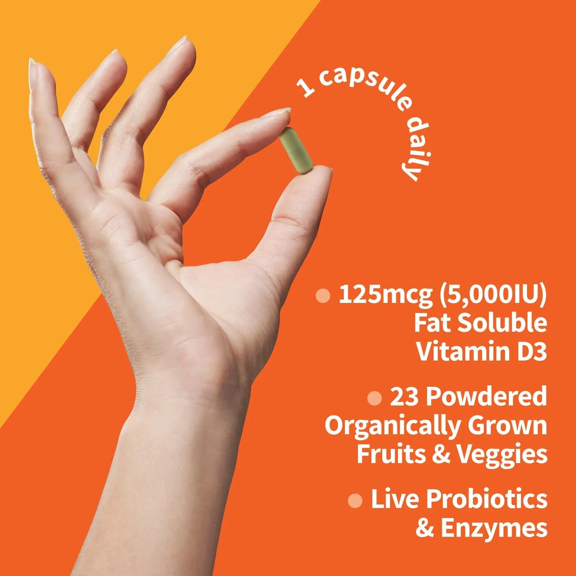 Garden of Life Organics Women's Once Dail,y 60ct & Vitamin Code Vitamin D3 5,000IU, 60ct Garden of Life Au supplements