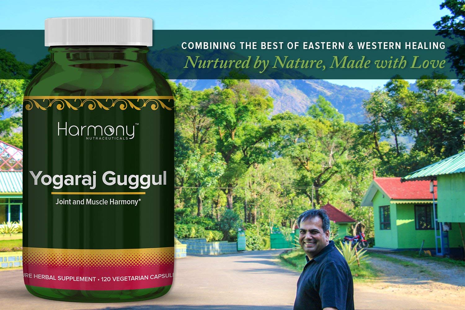 Harmony Nutraceuticals Yogaraj Guggulu - Organic - 120 Capsules - Ayurvedic Herbs for Pain in The Muscles, Nerves & Joints Harmony Nutraceuticals Au supplements