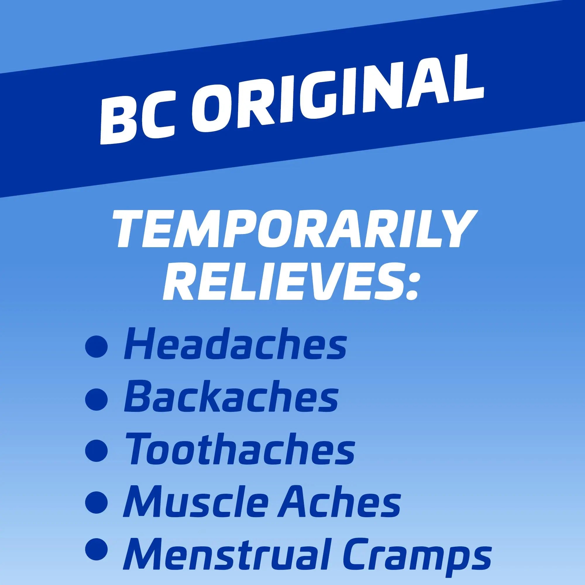 BC Powder Original Strength Pain Reliever, 24 Powder Sticks, 36 Units Display BC Au supplements
