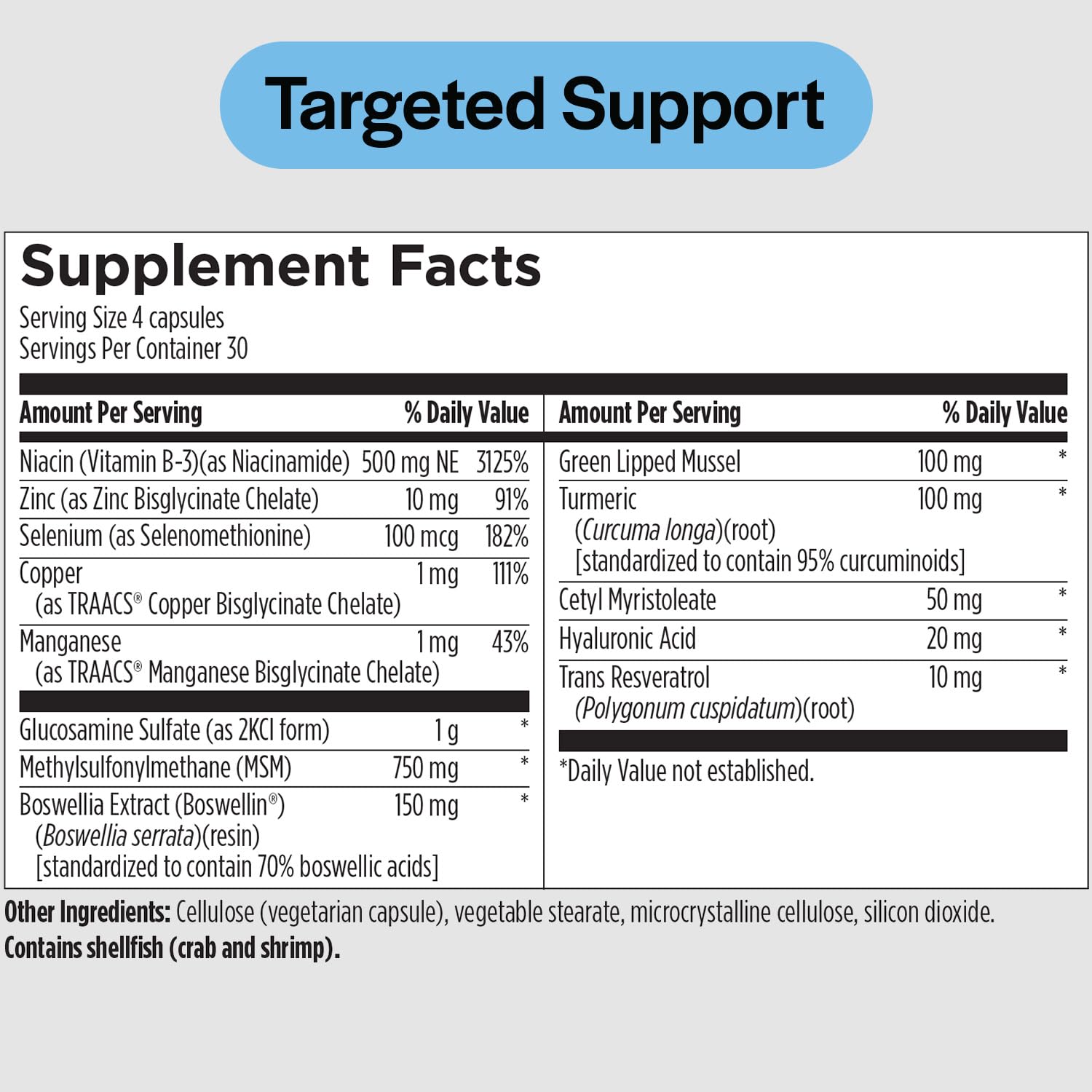PureFormulas Joint Care + - Premium Joint Support Supplement with Hyaluronic Acid, Glucosamine, MSM, Green Lipped Mussel, Turmeric & More - Non-GMO Formula for Adults (120 Capsules) PureFormulas Au supplements