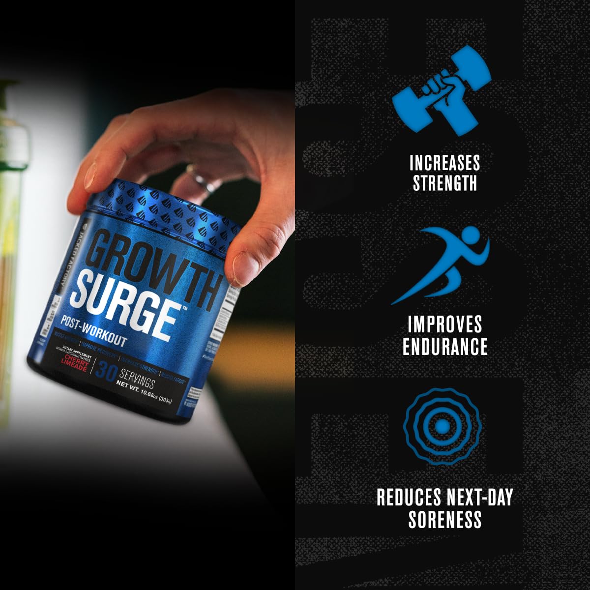 Jacked Factory Growth Surge Creatine Post Workout w/L-Carnitine - Daily Muscle Builder Jacked Factory Au supplements