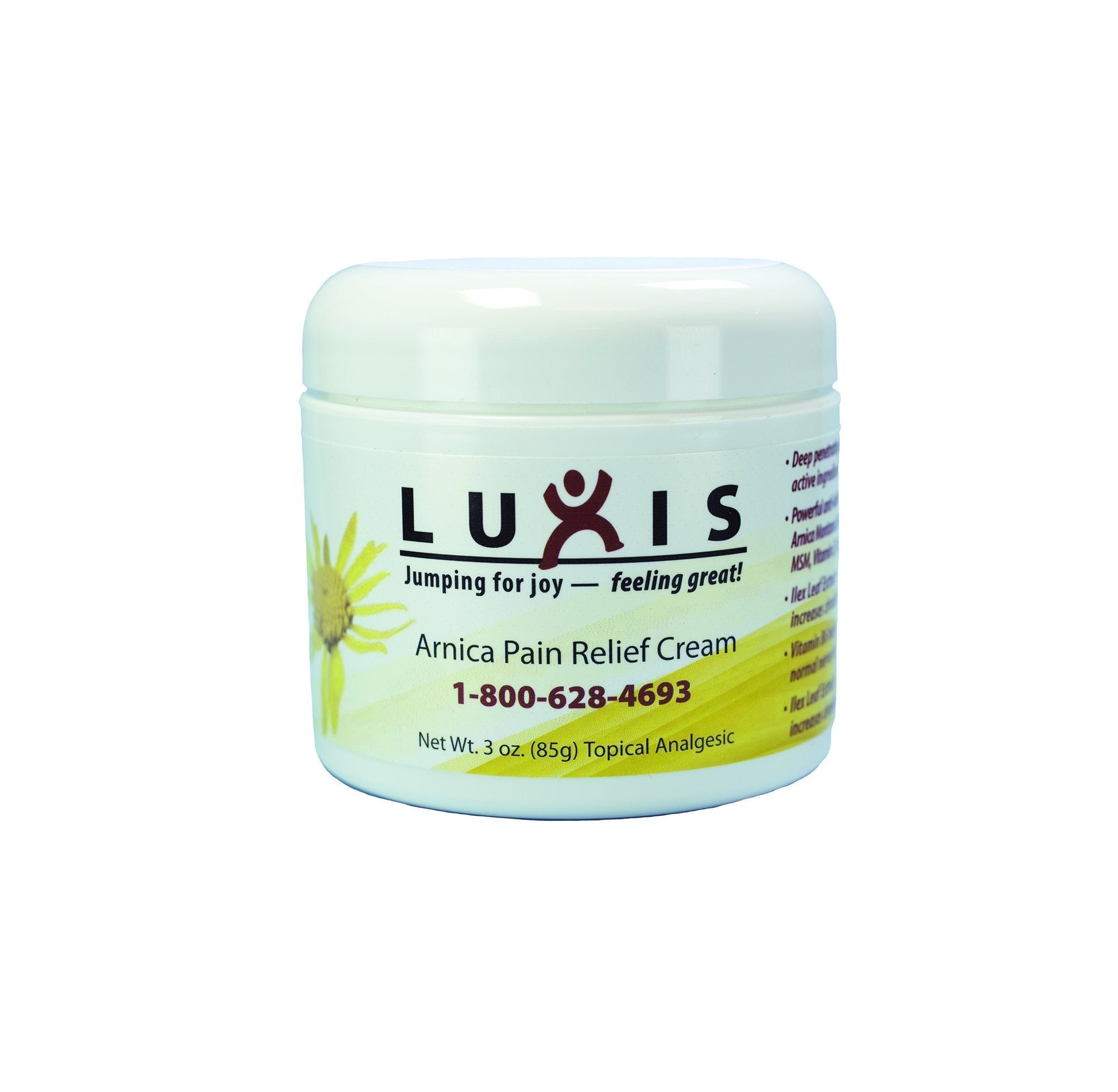 Luxis Arnica Pain Relief Cream - Soothing Arnica Combined with Powerful Menthol - Topical analgesic - 3 oz Luxis Au supplements