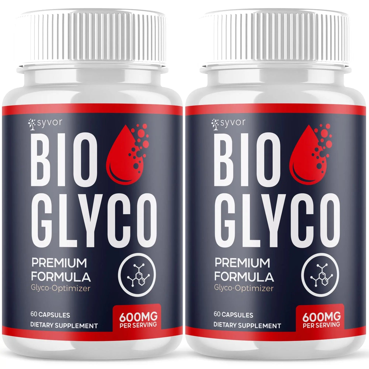 (2 Pack) Bio Glyco Capsules, Official BioGlyco Blood Health Support Pills with All Natural Ingredients, Advanced Blood Optimizer with Maximum Strength Premium Vitamins for Women & Men (120 Capsules) SyvorAu supplements