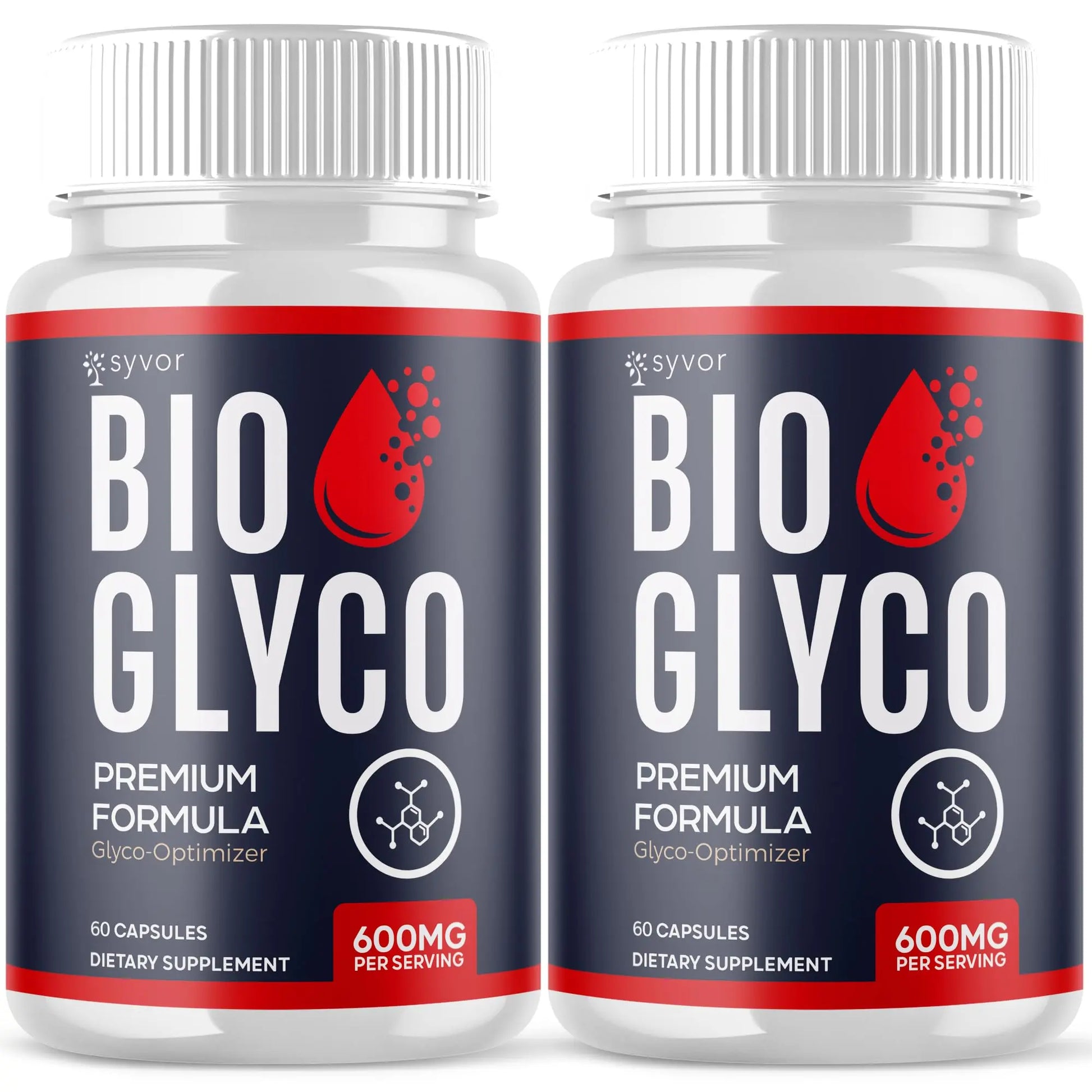 (2 Pack) Bio Glyco Capsules, Official BioGlyco Blood Health Support Pills with All Natural Ingredients, Advanced Blood Optimizer with Maximum Strength Premium Vitamins for Women & Men (120 Capsules) SyvorAu supplements