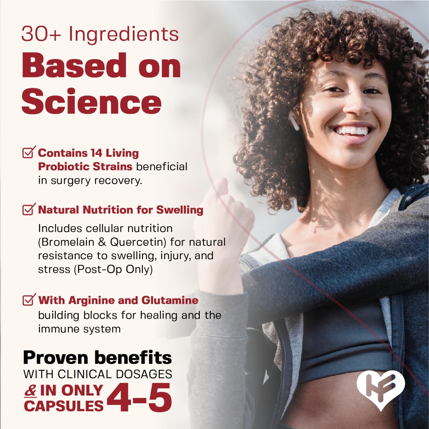 HealFast Complete Surgery & Injury Recovery Supplement: for Wound, Scar Treatment & Bruising w/Vitamins, Bromelain, Quercetin & Probiotics (Pre+Post Op) HealFast Au supplements