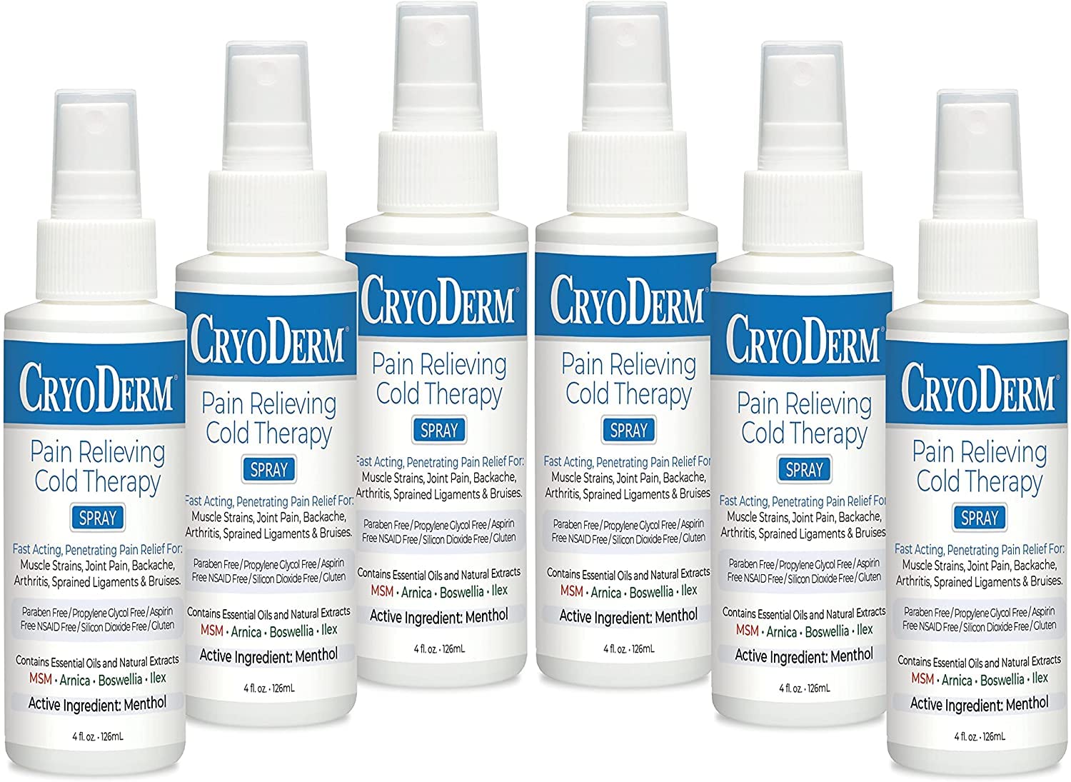 CryoDerm 4 oz Spray Cold Therapy (6 Pack) CryoDerm Au supplements