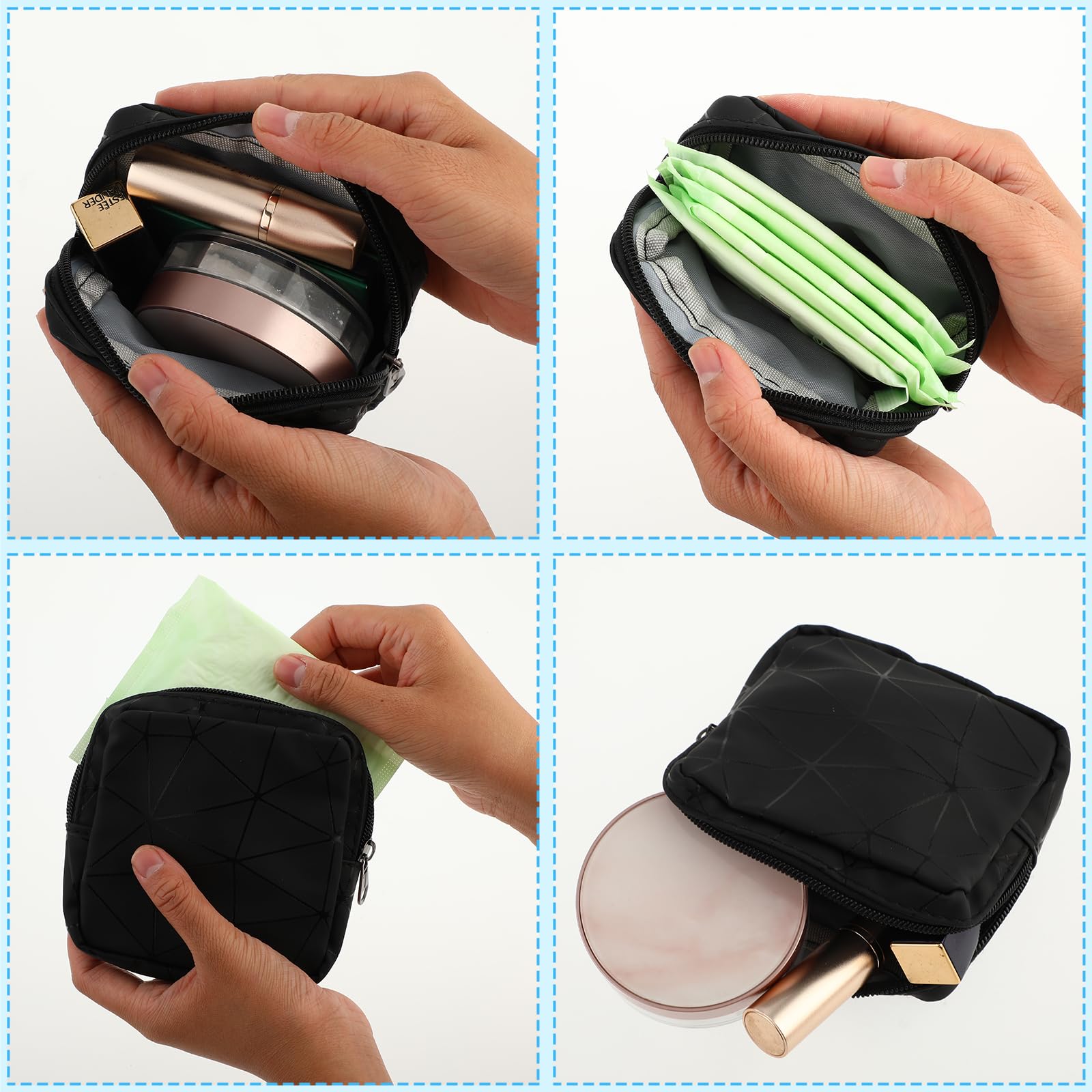 Ouligay Period Bag Sanitary Napkin Storage Bag Tampon Bag Tampon Pad Holder for Purse Menstrual Pad Ouligay Au supplements