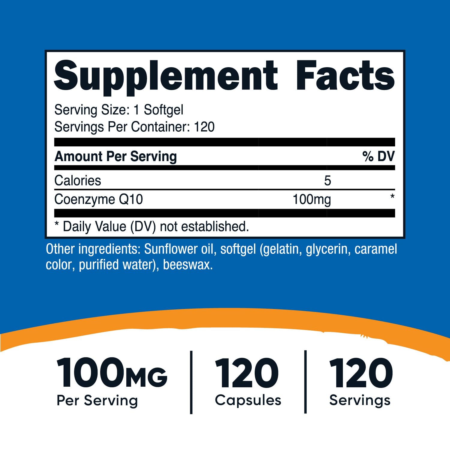 Nutricost CoQ10 Softgels (120 Servings / 100 Mg CoQ10 Per Serving) | Better Absorption Nutricost Au supplements