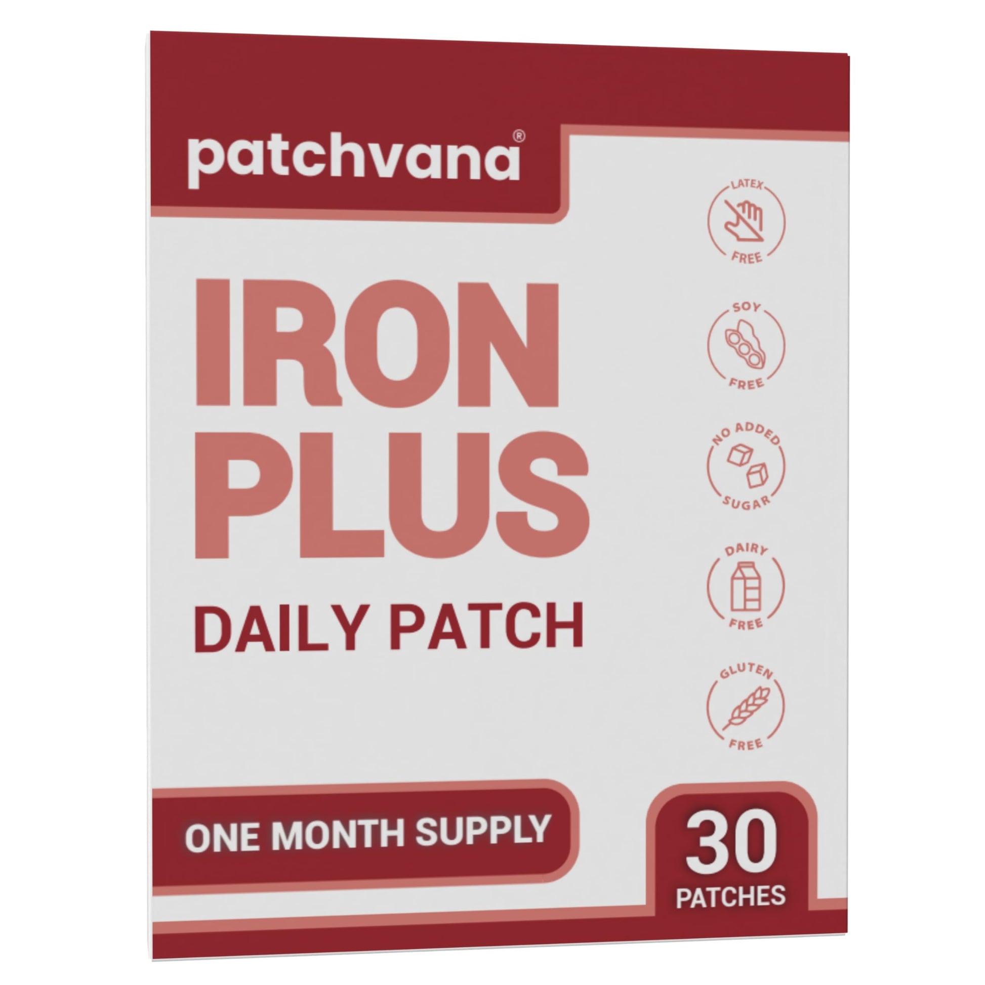 Patchvana Iron Plus Patch for Women & Men, 1 Month Supply, 30 Patches Patchvana Au supplements