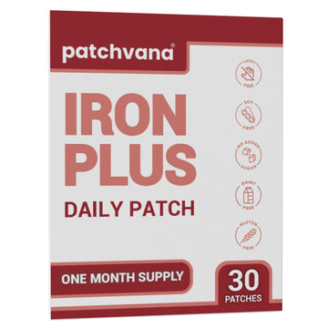 Patchvana Iron Plus Patch for Women & Men, 1 Month Supply, 30 Patches Patchvana Au supplements