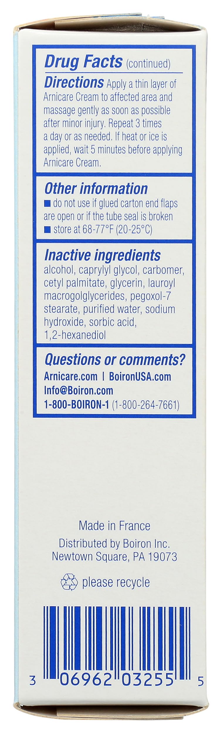 Boiron Arnicare Cream, Homeopathic Medicine for Pain Relief, 1.3 Ounce (Pack of 1) Boiron Au supplements