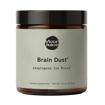 Moon Juice Brain Dust - Adaptogenic Mushroom Supplement for Memory & Focus - Lion’s Mane, Ginkgo Biloba & Ashwagandha - Caffeine-Free, Vegan Brain Supplement - 1.5 oz Moon Juice Au supplements