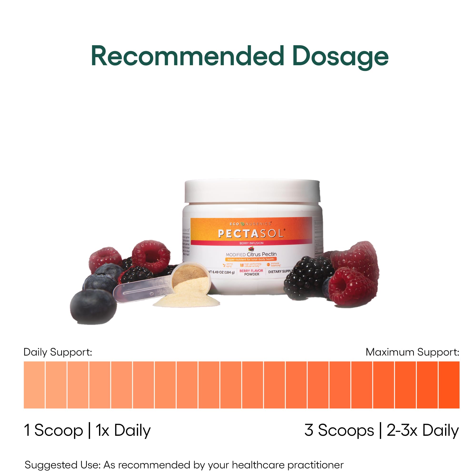 PectaSol Modified Citrus Pectin – 184g Berry Powder – Total-Body Health Supplement to Support the Heart, Immune System, Inflammation Response & Healthy Aging + Maintain Healthy Galectin-3 Levels EcoNugenics Au supplements