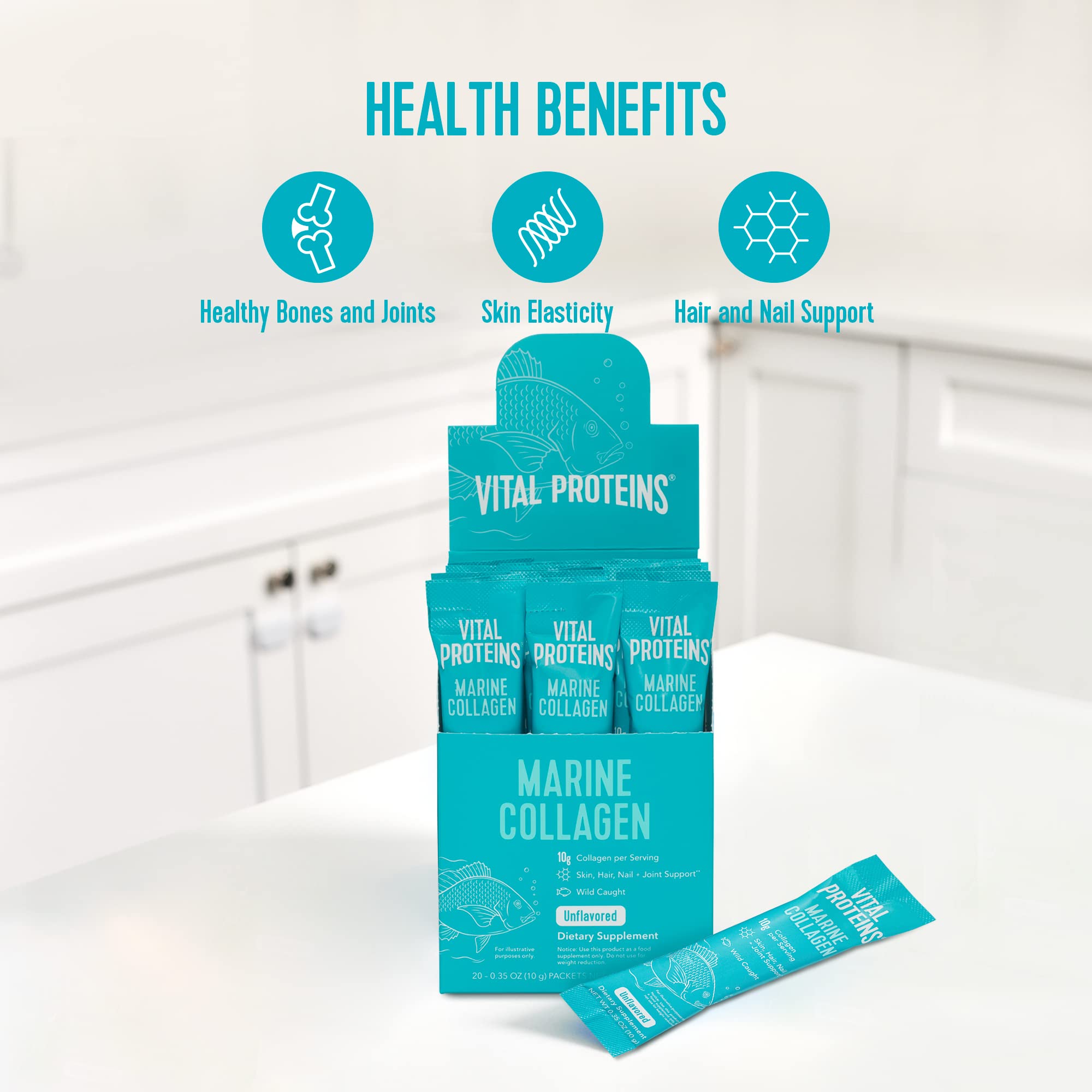 Vital Proteins Unflavored Marine Collagen 20 Pack, 0.35 OZ Vital Proteins Au supplements