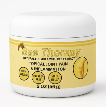 Bee Therapy Cream | Natural Formula with Bee Extract | Topical Use for Joints, Knees, Back & Muscles | 2 oz (56 g) | Paraben Free | Non-Greasy | Lightweight | Made in USA Generic Au supplements