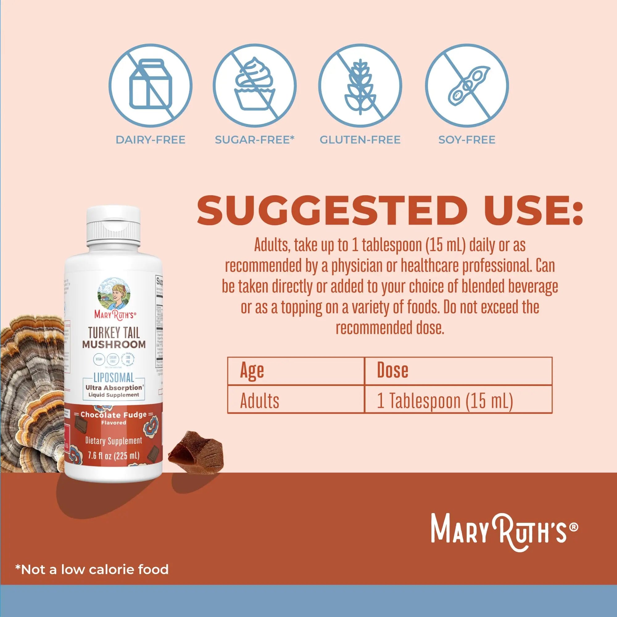 MaryRuth Organics Turkey Tail Mushroom Supplement | Ultra Absorption Liposomal | Full Spectrum | 200mg Beta-Glucans Per Serving | Vegan | 7.6 oz | 15 Servings MARYRUTH'S Au supplements