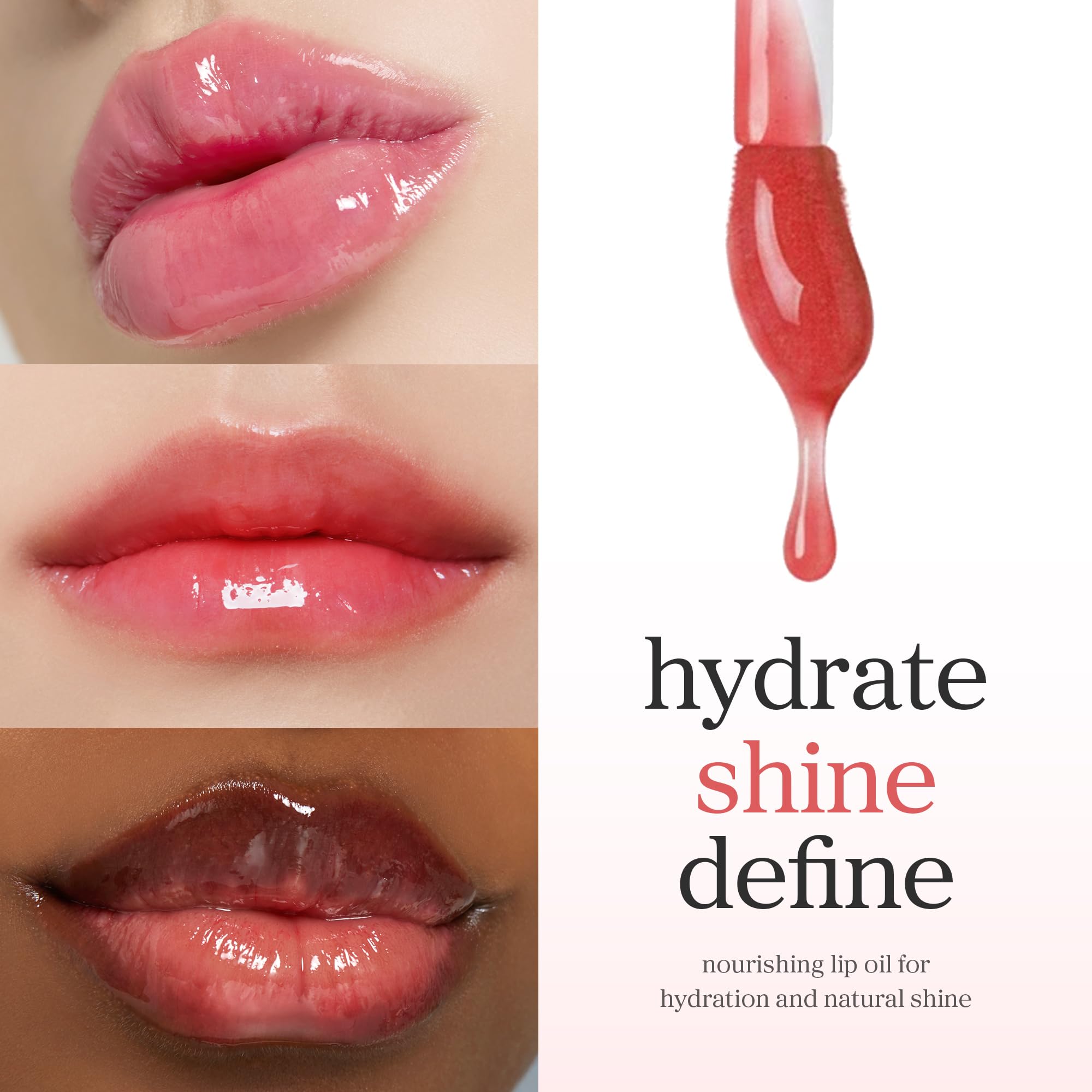 NOONI Korean Lip Oil - Appleberry | Long-Lasting, Moisturizing, Plumping, Revitalizing for Dry Lips, Waterproof, No Peel Off, Hydrating, Nourishing Crystal Clear, Stocking Stuffers, 0.12 FL Oz NOONI Au supplements