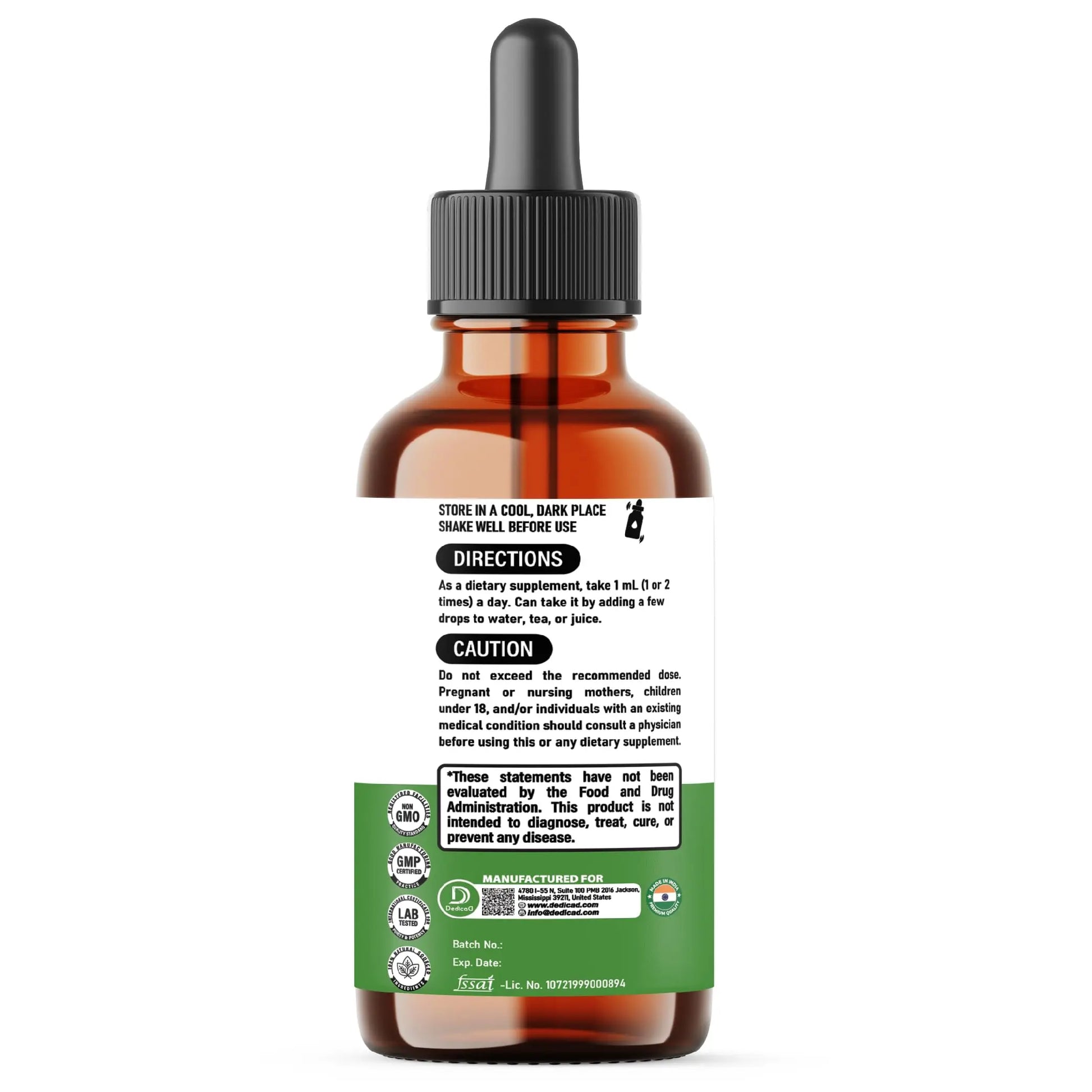 DEDICAD 12in1 Wormwood Liquid Drops - Black Walnut Wormwood Tincture Liquid Extract Whole Cloves and 9 More Herbs - 60 Days Supply DEDICAD Au supplements