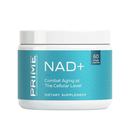 PRIME Anti-Aging Nutraceuticals NAD+ – Nicotinamide Riboside & Pterostilbene Supplement for Cellular Energy, Healthy Aging & Vitality, Vegan, Gluten-Free, 30 Servings PRIMEAU supplements
