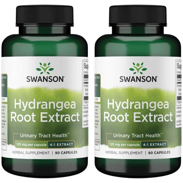Swanson Hydrangea Root Extract - Herbal Supplement Promoting Traditional Urinary Tract Health - May Support Prostate Health for Men - (90 Capsules) (2 Pack) Swanson Au supplements
