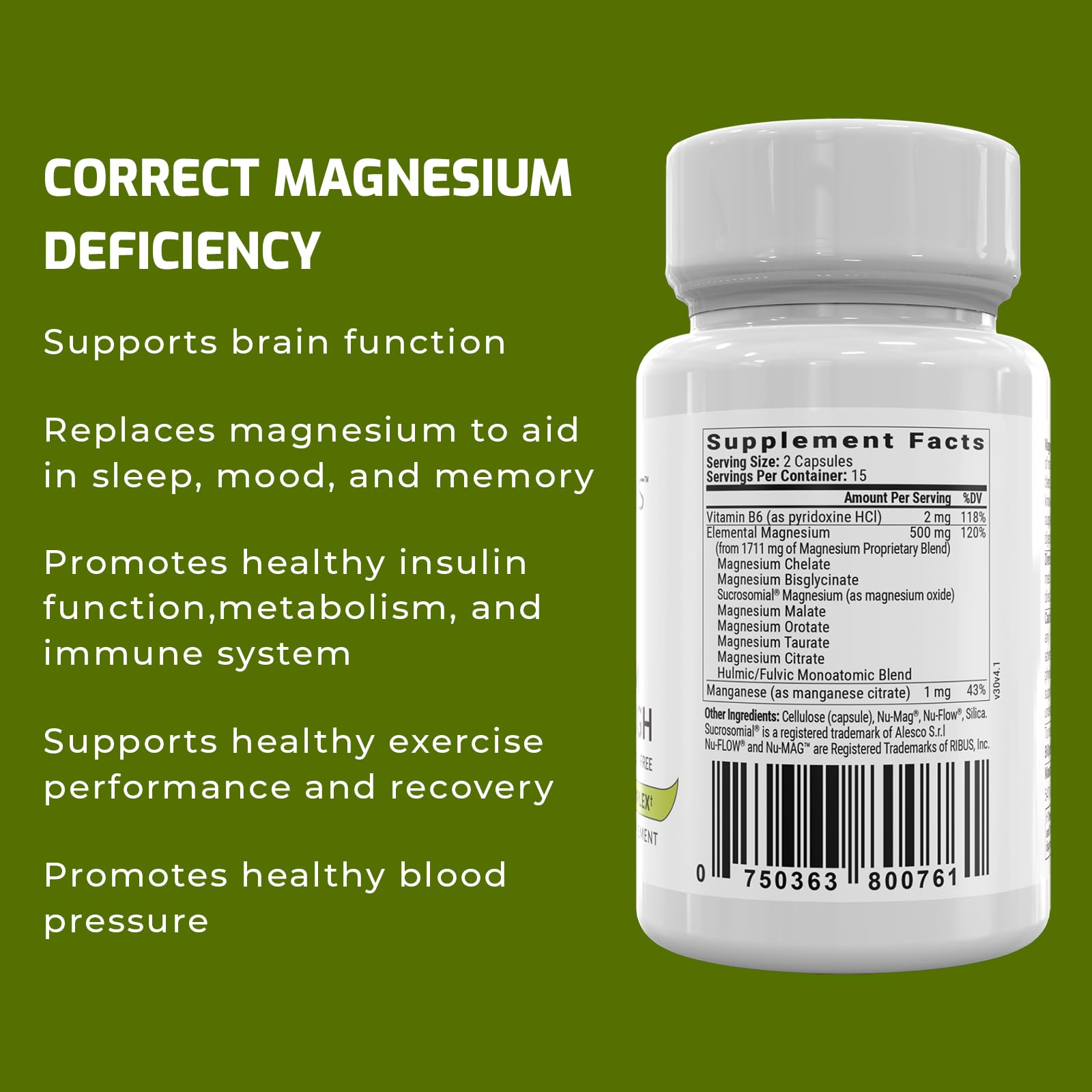 Magnesium Breakthrough Supplement 4.0 - Has 7 Forms of Magnesium: Glycinate, Malate BiOptimizers Au supplements