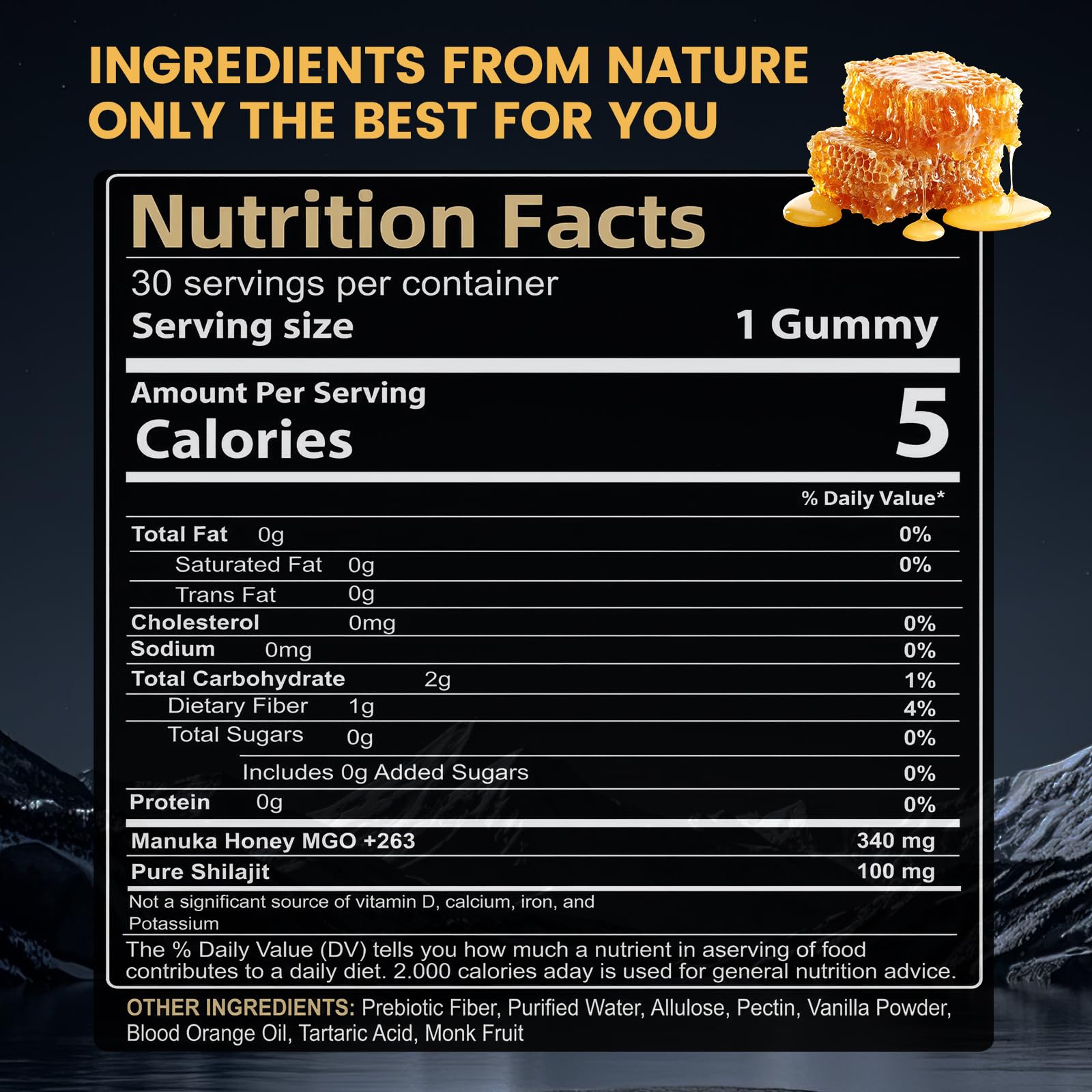 TOGOLIUN Primal Compound Shilajit Gummies for Men,with Manuka Honey, Organic Monk Fruit & Fulvic Acid, Shilajit Gummies Energy Supplements, 30 Gummies TOGOLIUN Au supplements