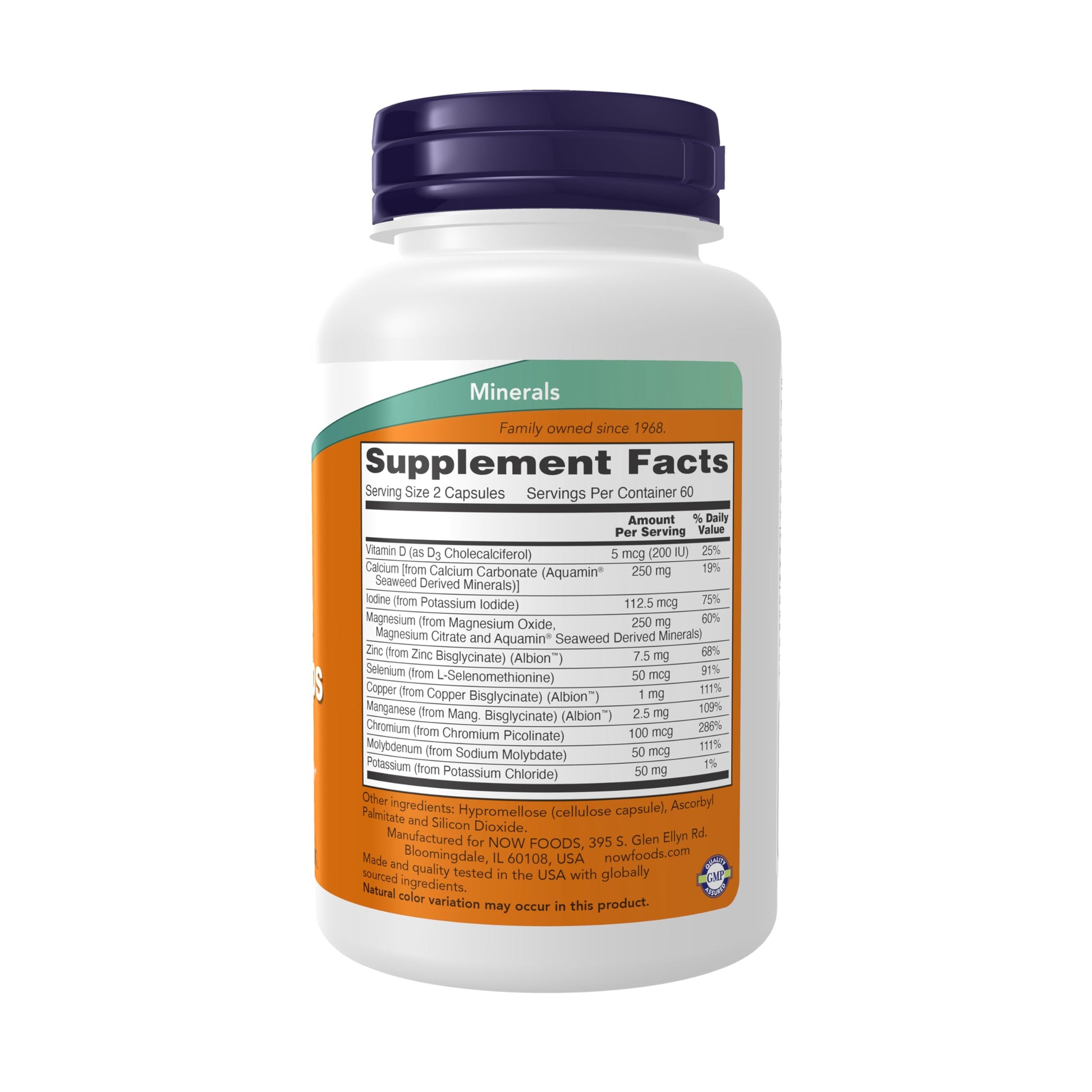 NOW Supplements, Full Spectrum Mineral Caps, Multi Mineral Formula, 120 Veg Capsules NOW Foods Au supplements