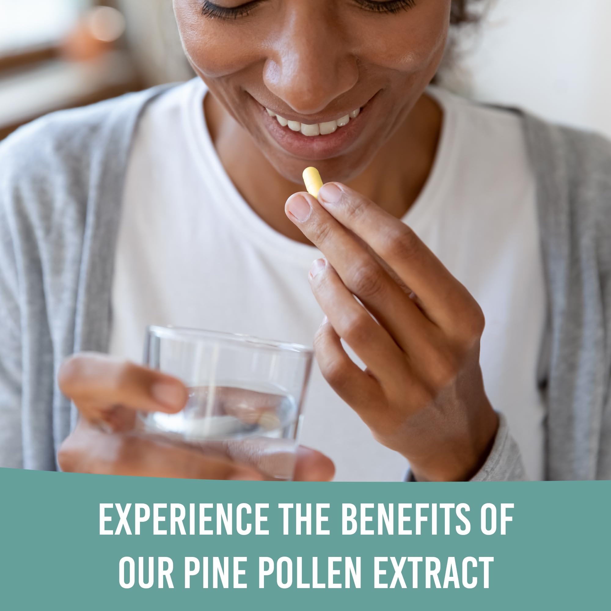 Holistic Bin Pine Pollen Capsules 500mg (Pinus Ponderosa) - Wild Harvested California Ponderosa Pine Pollen Powder - Olympic Grade - Organic, Non-GMO, No Fillers - 30 Day Supply (40 Capsules) Holistic Bin Au supplements