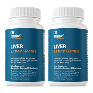 Dr. Tobias Liver 21 Day Cleanse, Herbal Liver Detox Cleanse with Solarplast, Artichoke Extra Dr. Tobias Au supplements
