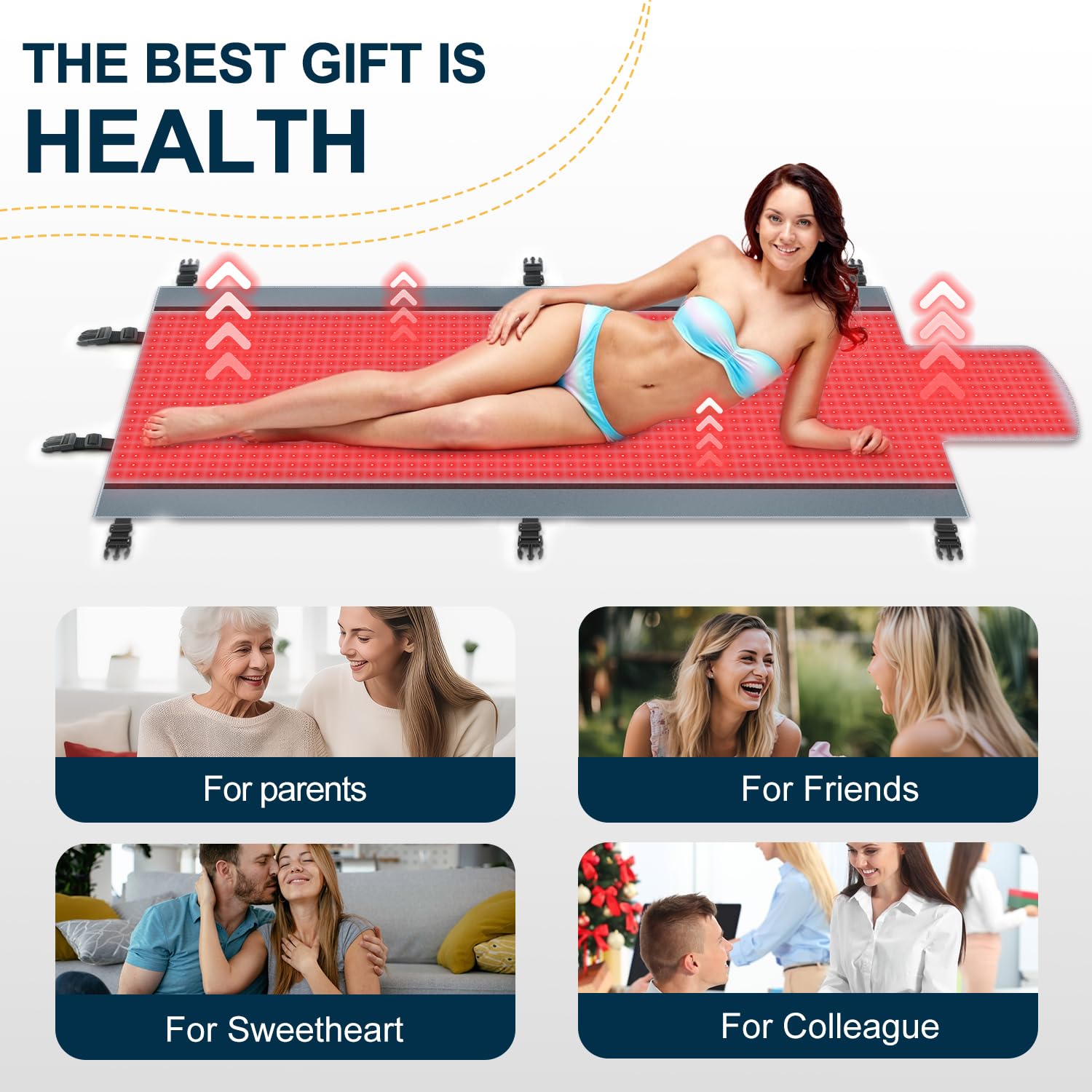 Red Light Therapy for Body - Full Body Red Light Therapy Mat, 71.0x33.31in, 2570Pcs 660nm & 850nm Kaoudt Au supplements