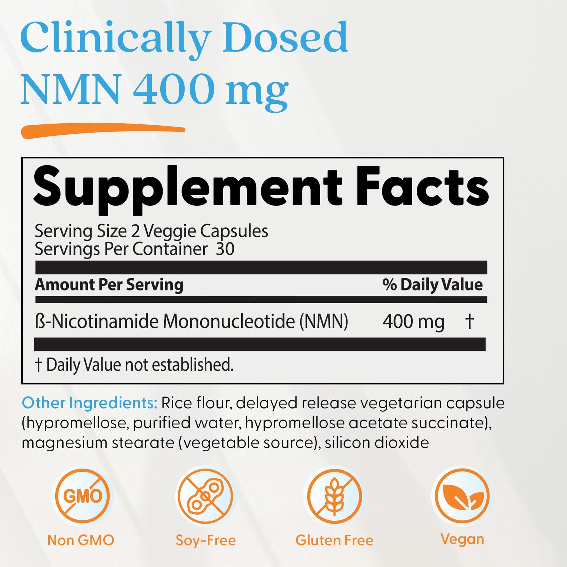 Doctor's Best NMN Supplement for Women & Men - Supports NAD+ Production & Cellular Energy, Beta Nicotinamide Mononucleotide, 200 mg per Capsule, Vegan, Non GMO - 60 Veg Caps Doctor's BEST Au supplements
