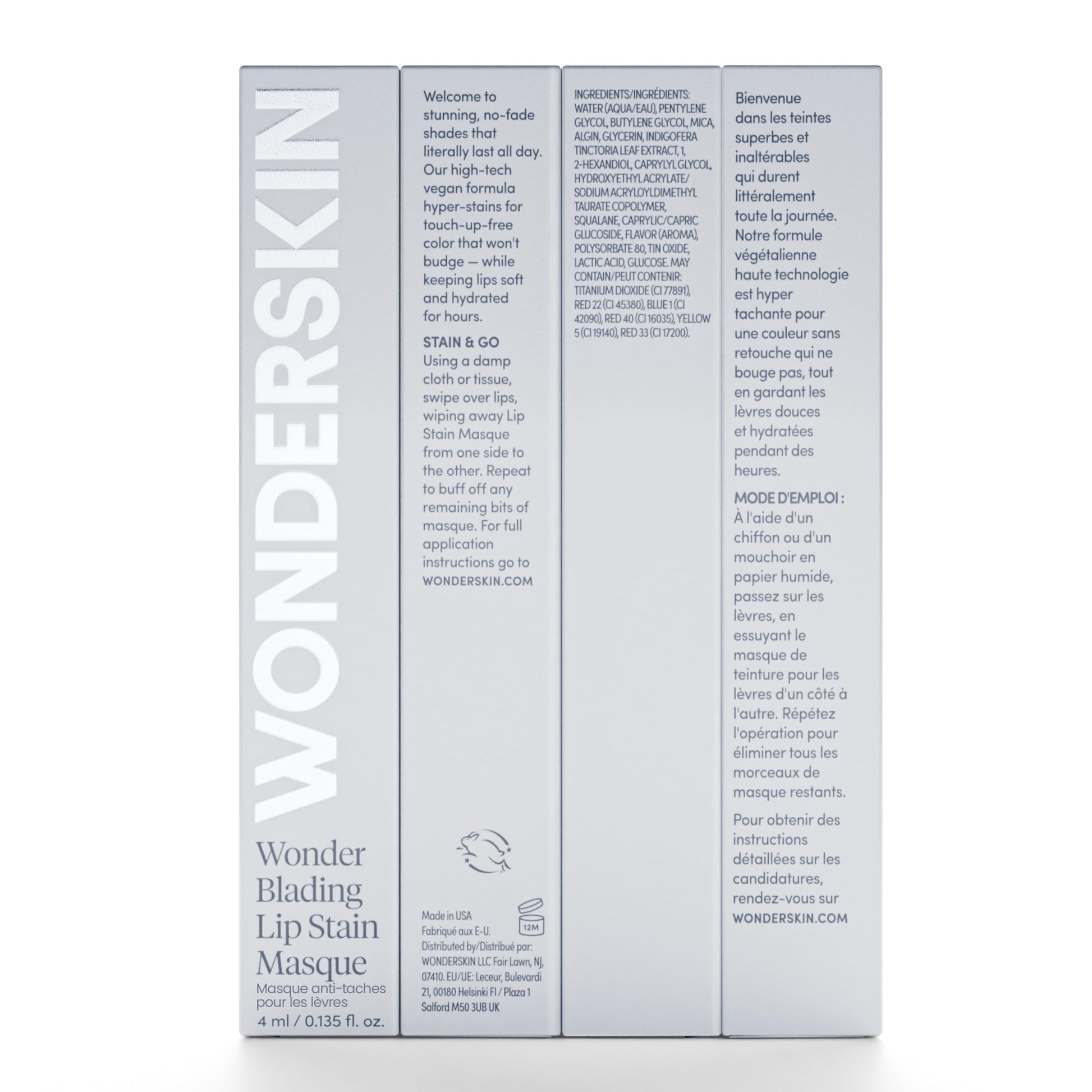 Wonderskin Wonder Blading All Day Lip Stain Peel Off Masque - Long Lasting, Waterproof and Transfer Proof Nude Lip Tint, Matte Finish Peel Off Lip Stain (Whimsical Masque) Wonderskin Au supplements