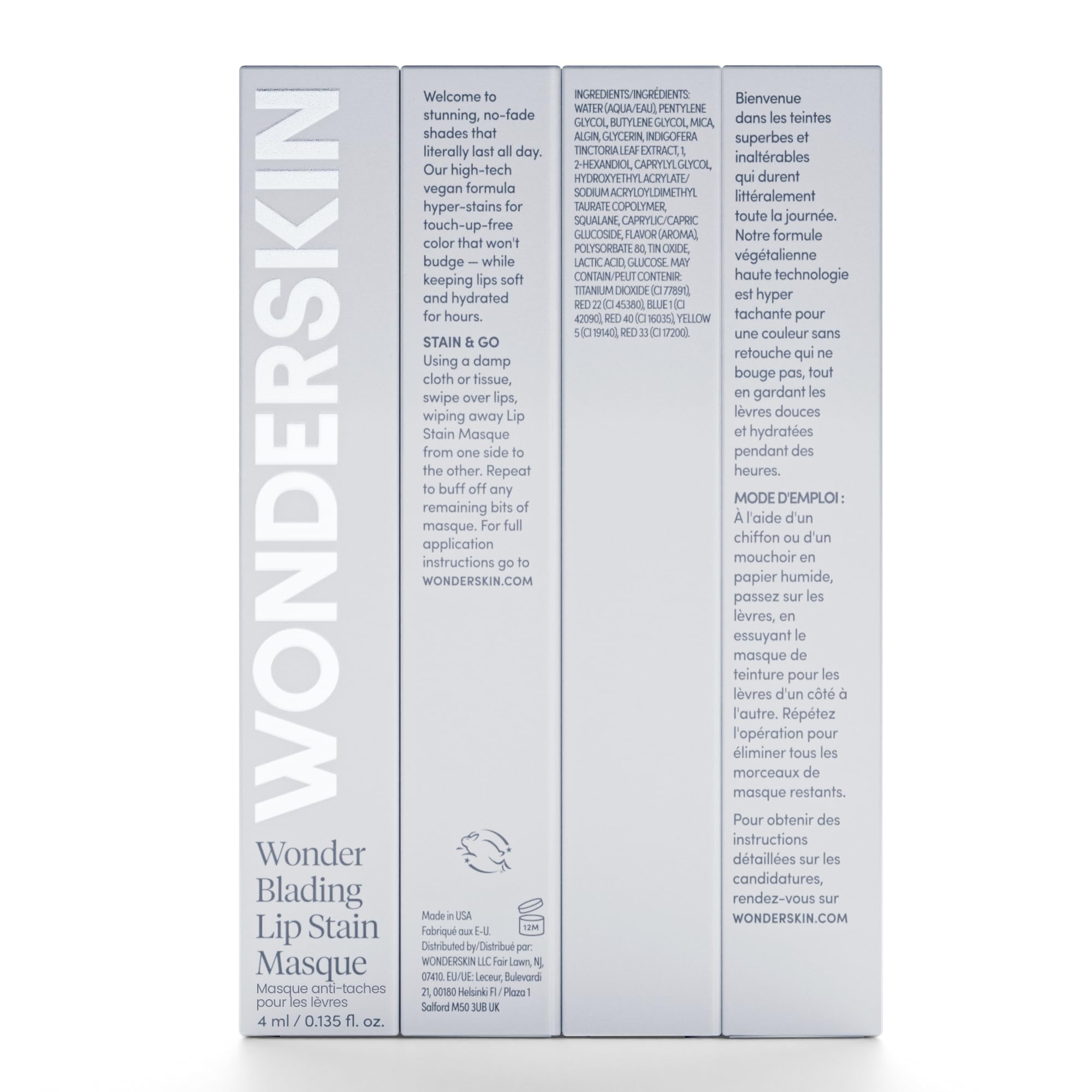 Wonderskin Wonder Blading All Day Lip Stain Peel Off Masque - Long Lasting, Waterproof and Transfer Proof Nude Lip Tint, Matte Finish Peel Off Lip Stain (Whimsical Masque) Wonderskin Au supplements