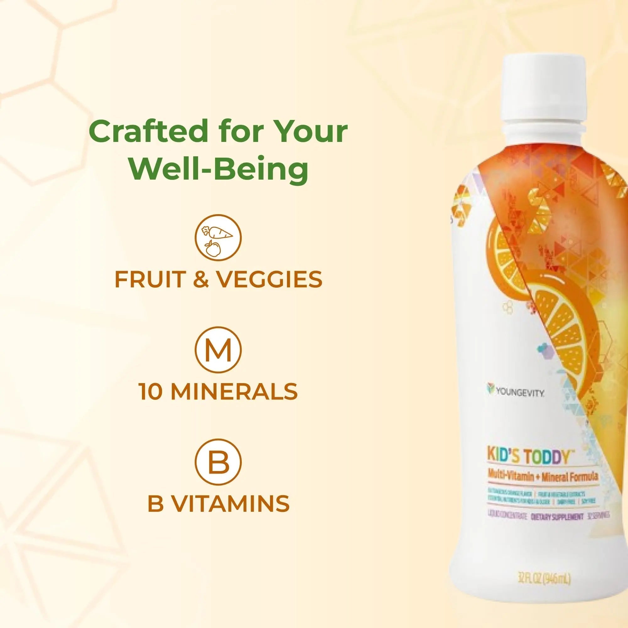 Youngevity Kid's Toddy™ - Mega Multivitamin for Kids & Children Age 2+ - 14 Vitamins, 10 Minerals, Phytonutrient Blend Youngevity Au supplements