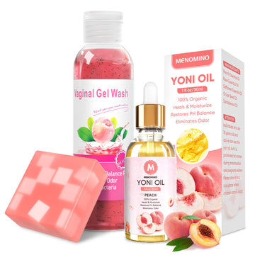 Feminine Wash & Yoni Oil & Yoni Soap Bar Set for Women, 1 Fl.Oz Natural Feminine Oil, Feminine MENOMINO Au supplements