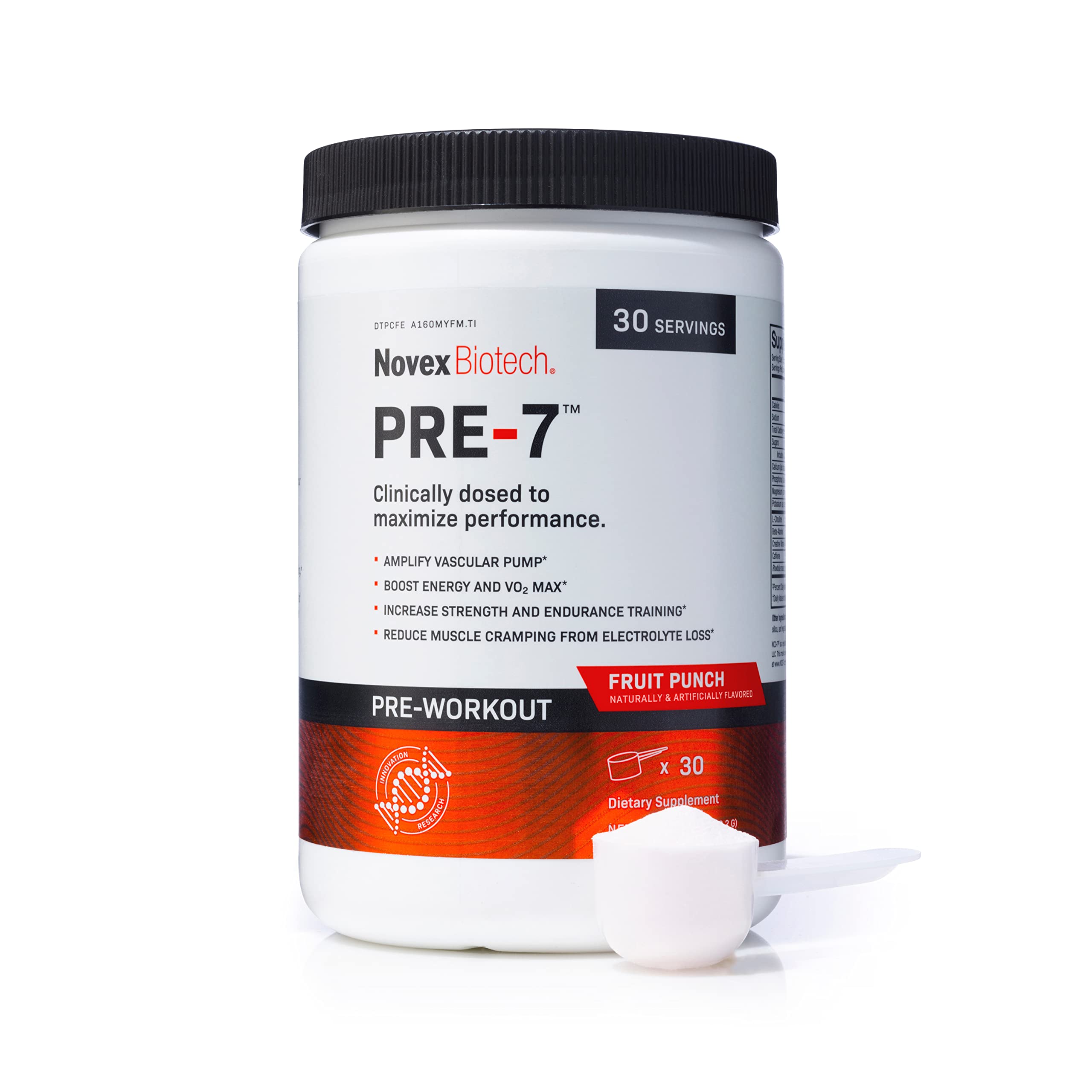 Novex Biotech PRE-7 Pre-Workout Powder – Best preworkout for Men - Boost Energy Novex Biotech Au supplements