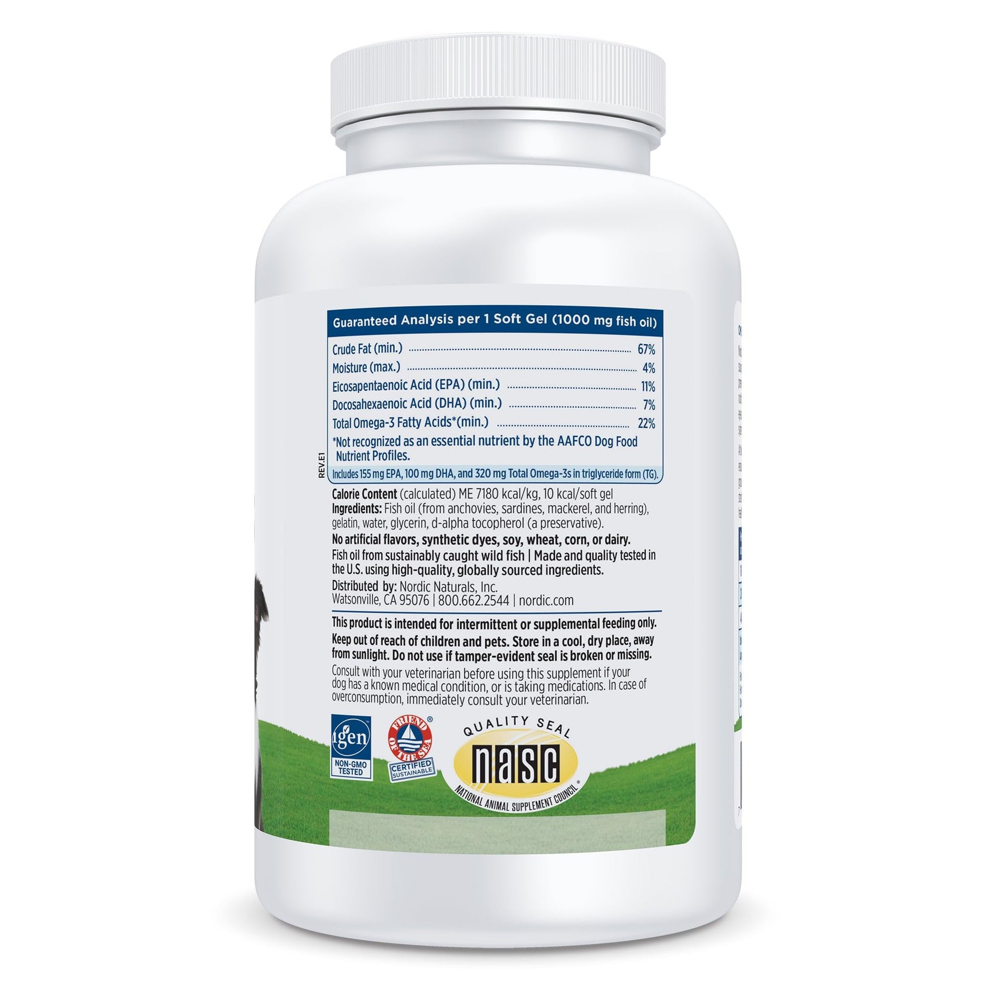 Nordic Naturals Omega-3 Pet, Unflavored - 180 Soft Gels - 320 mg Omega-3 Per Soft Gel - Fish Oil for Dogs with EPA & DHA - Promotes Heart, Skin, Coat, & Immune Health Nordic Naturals Au supplements