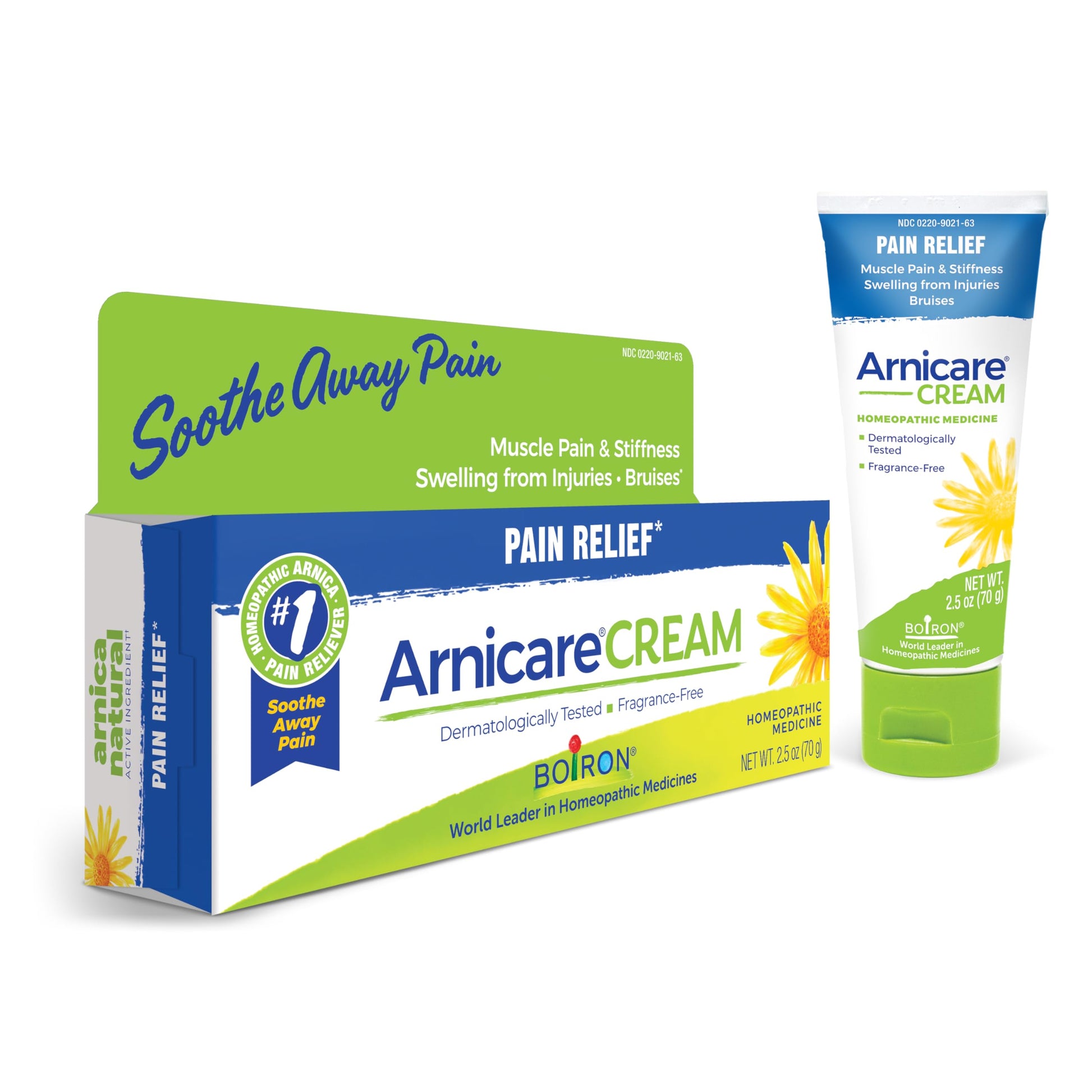 Boiron Arnicare Cream for Joint Pain, Muscle Pain, Swelling, Soreness, Stiffness, and Bruises - Fast Absorbing and Fragrance-Free - 2.5 oz Boiron Au supplements