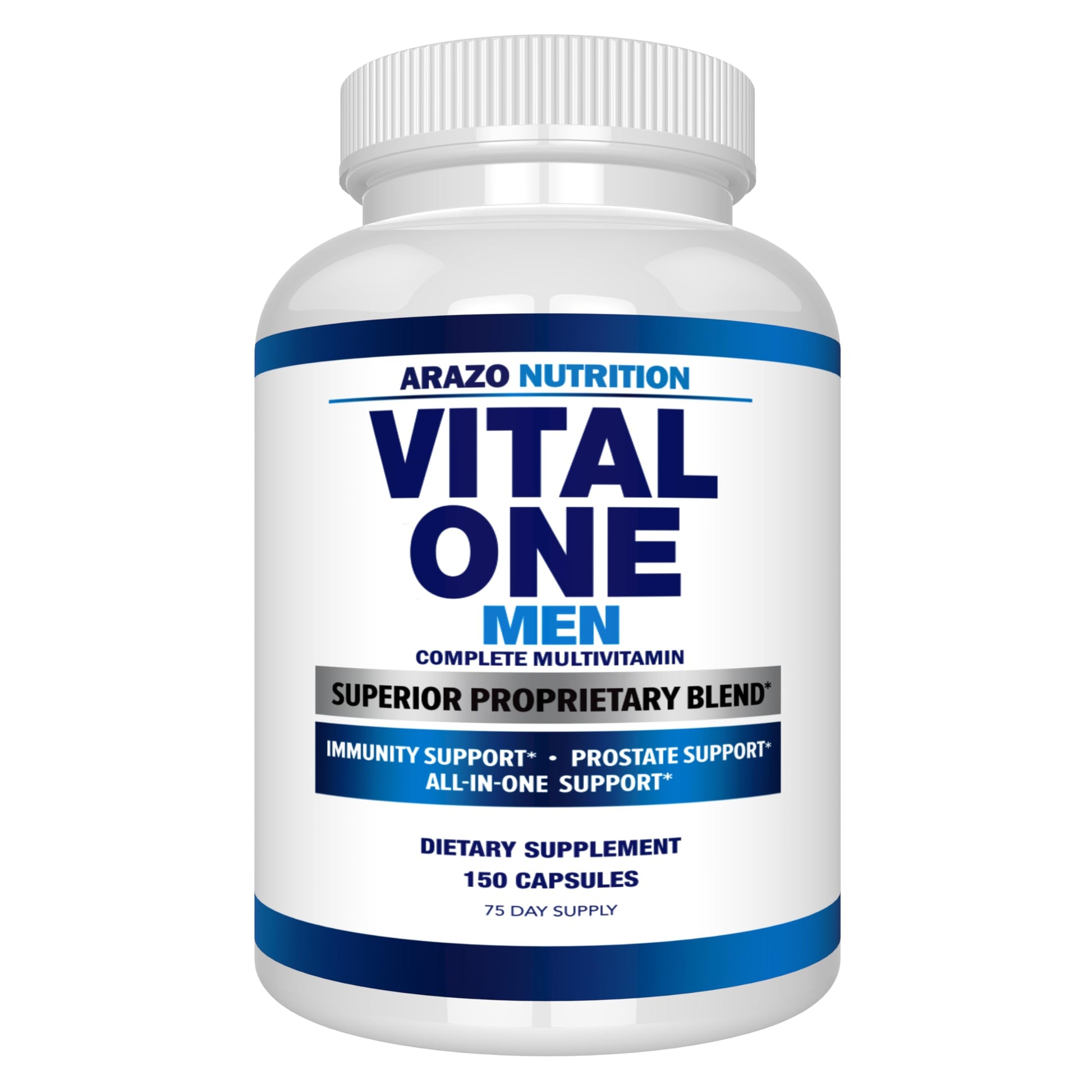 Arazo Nutrition Vital One Multivitamin for Men – Daily Wholefood Supplement - 150 Vegan Arazo Nutrition Au supplements