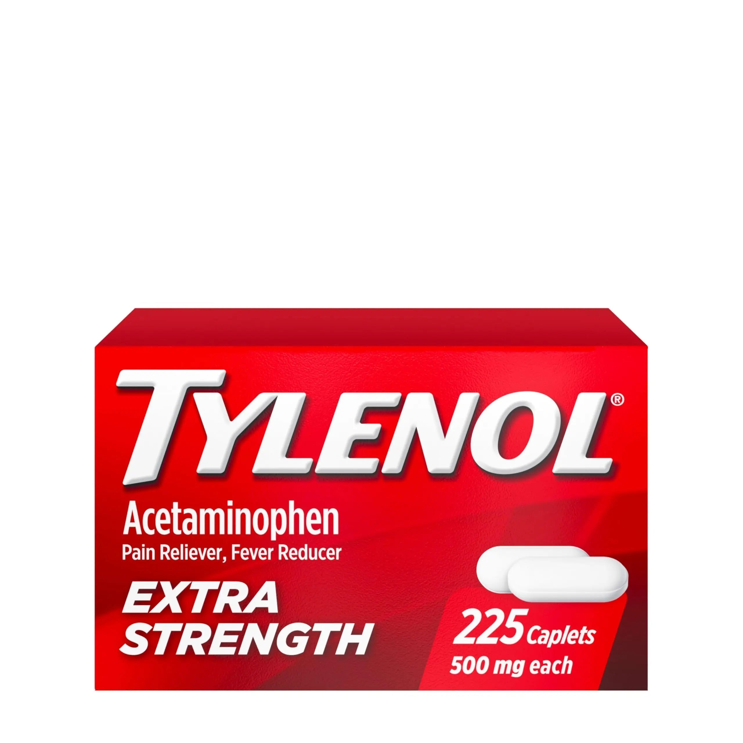Tylenol Extra Strength Acetaminophen 500 mg Caplets, Fast, Strong Pain Relief, Fever Reducer, Pills for Headache, Backache, Toothache, Minor Arthritis & Menstrual Cramps, Value Size, 225 Count Tylenol Au supplements